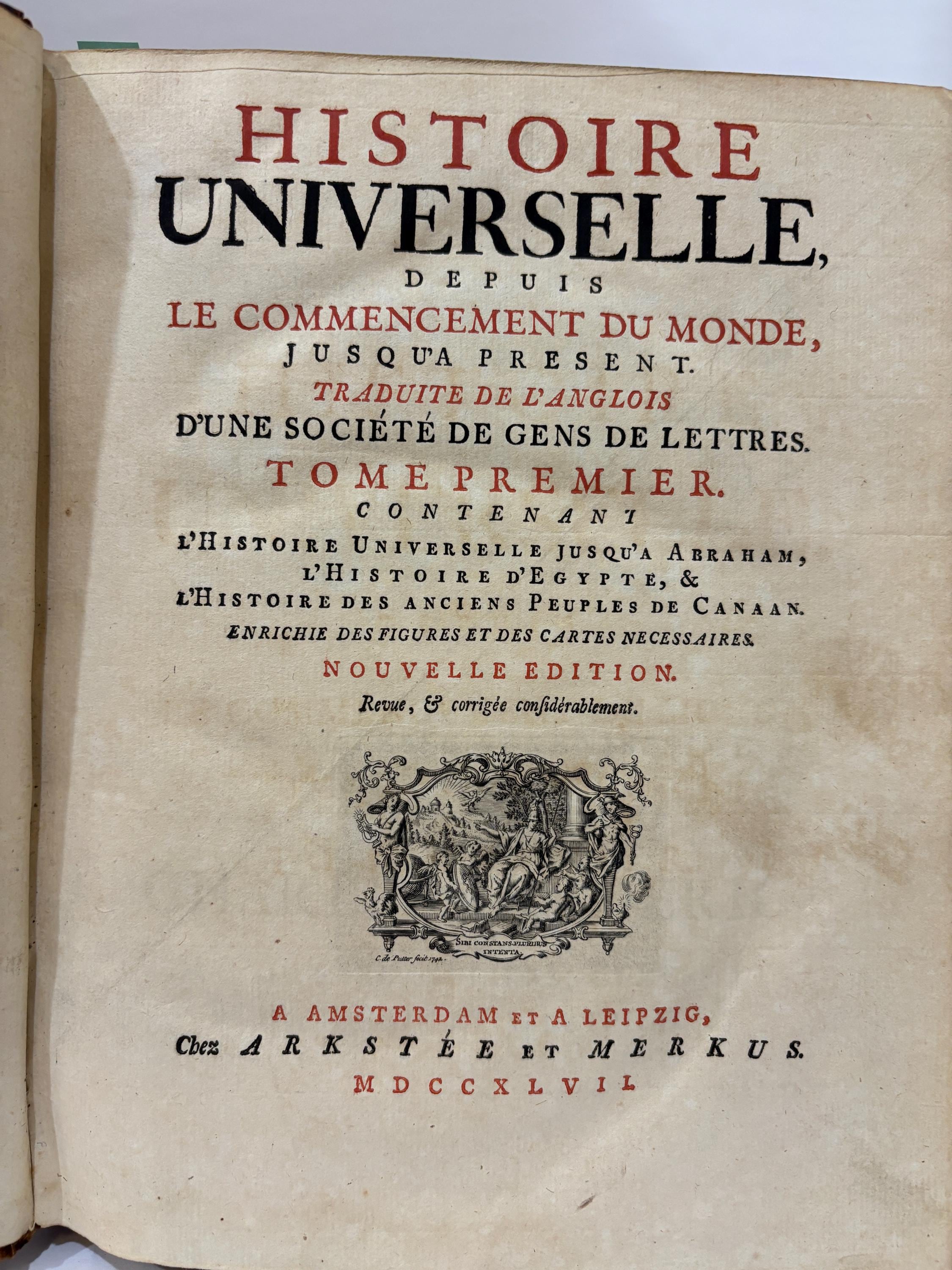 Histoire Universelle, Depuis Le Commencement Du Monde, Jusqu’a Present. Traduite De L’anglois D’une Société De Gens De Lettres. Translated: Universal History, From The Beginning Of The World, Up To The Present. Translated From The English By A Society Of Learned Men. French Language. 46 Volumes, Illustrated with maps, plans, charts, plates — photograph 7.