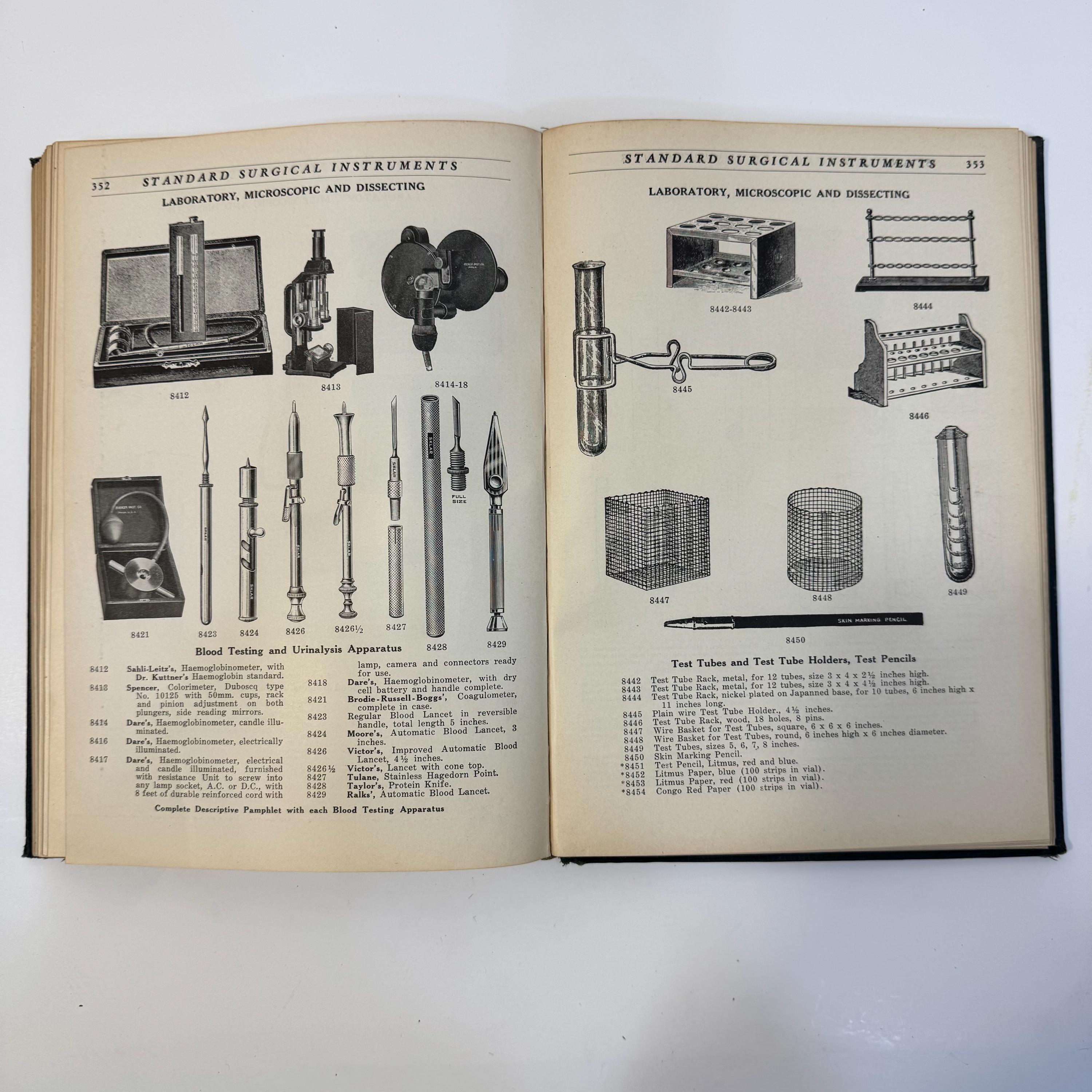 Illustrated Catalogue of Domestic & Imported Surgical Instruments: Suction, Pressure, etc. by J. Sklar Manufacturing Co | 10th Edition, 1934 — photograph 10.