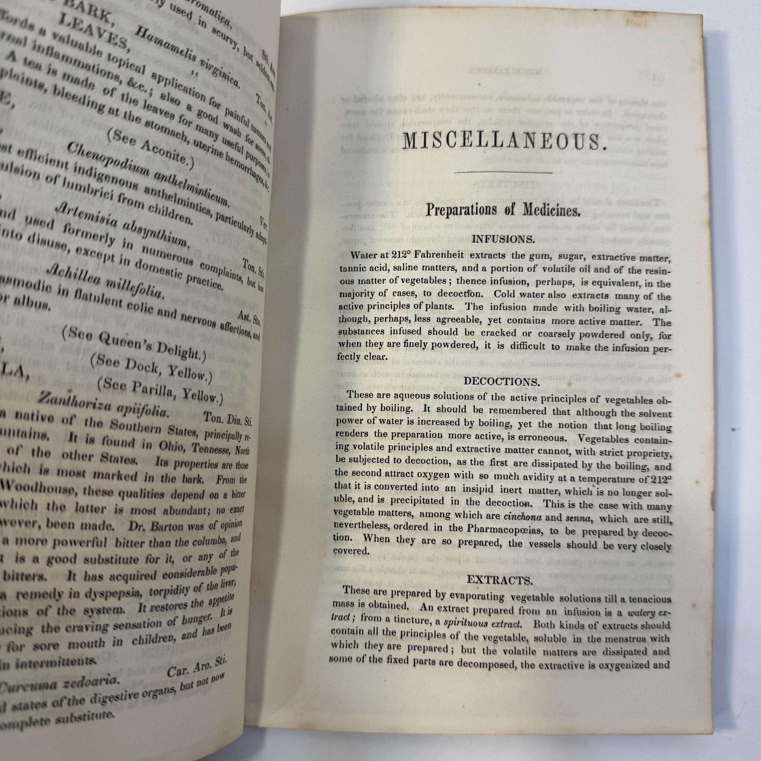 Botanic Materia Medica, or The Physician's Guide to The Remedies of The Botanic Kingdom. Embracing the Principal Articles in Use, With a Brief Account of Their Medicinal Properties — photograph 6.