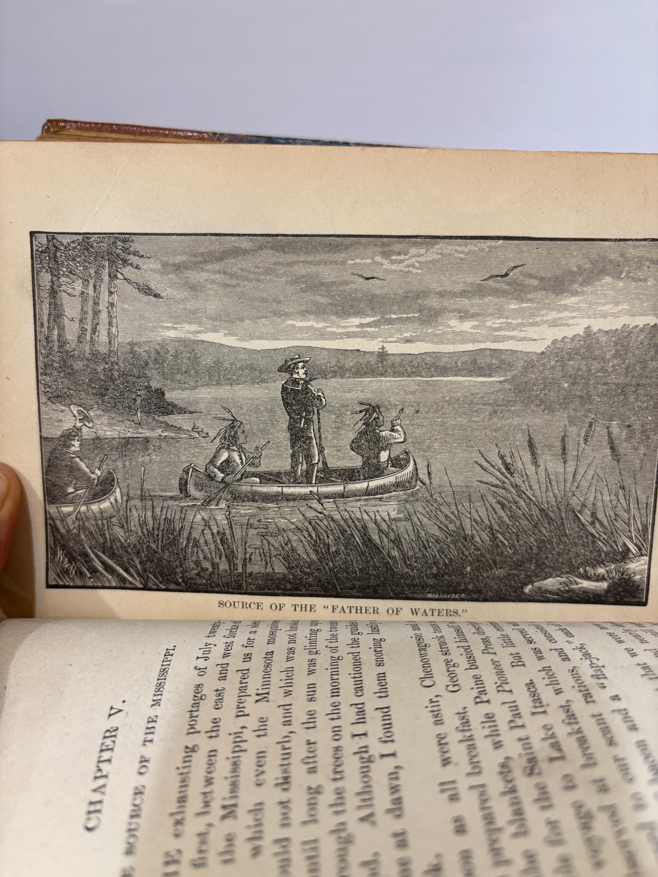 Down The Great River; Embracing an Account of The Discovery of The True Source of The Mississippi, Together With Views, Descriptive and Pictorial, of The Cities, Towns, Villages and Scenery on the Banks of The River, as Seen uring a Canoe Voyage of Over Three Thousand Miles from Its head Waters to The Gulf of Mexico. Illustrated. — photograph 8.