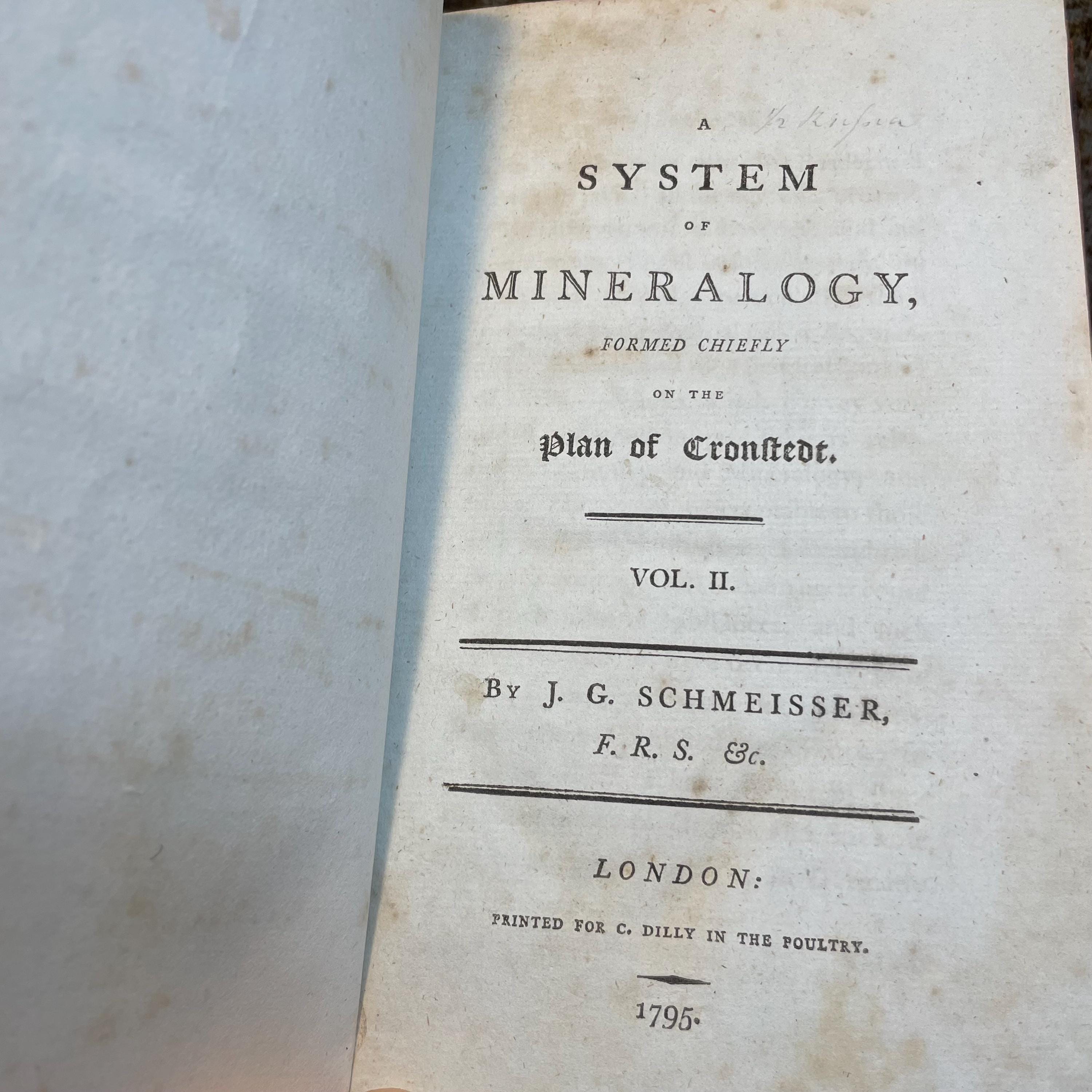 A System of Mineralogy, Formed Chiefly on The Plan of Cronstedt — photograph 4.