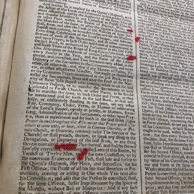 The Book of Common Prayer, and Administration of The Sacraments, and Other Rites and Ceremonies of The Church, According to the Use of The Church of England: Together With The Psalter or Psalms of David, Pointed as they are to be Sung or Said in Churches; and the Form or Manner of Making, Ordaining, and Consecrating of Bishops, Preists, and Deacons — photograph 7.