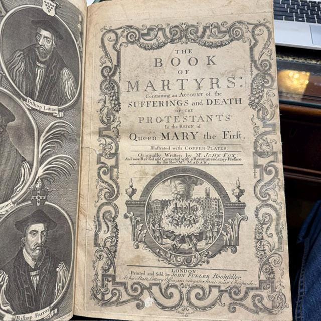 The Book of Martyrs: Containing an Account of the Sufferings and Death of the Protestants in the Reign of Queen Mary the First — photograph 4.