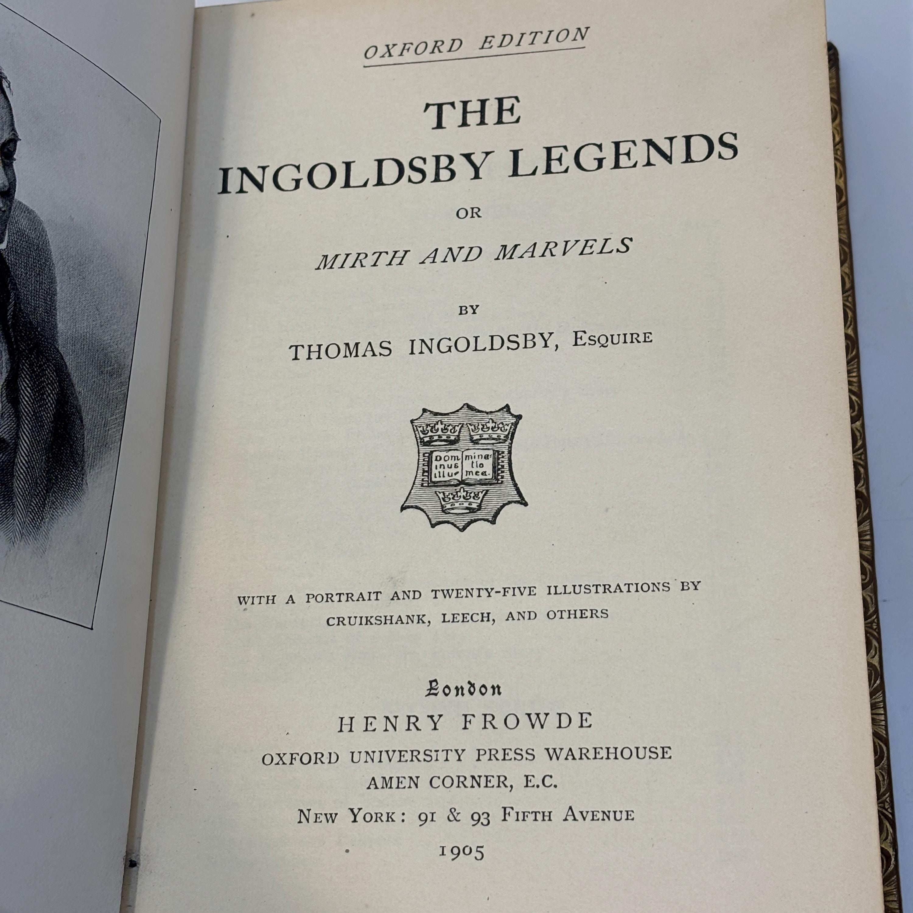 The Ingoldsby Legends or Mirth and Marvels. With a Portrait and Twenty-Five Illustrations by Cruikshank, Leech, and Others — photograph 2.