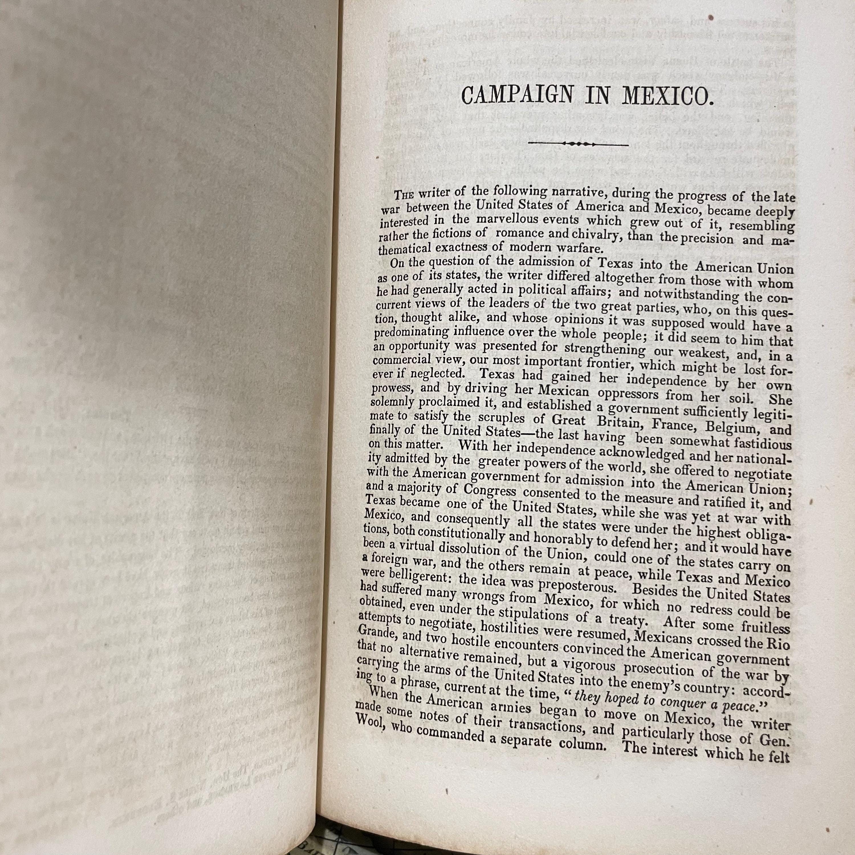A Narrative of Major General Wool's Campaign in Mexico, in The Years 1846, 1847 & 1848 — photograph 8.