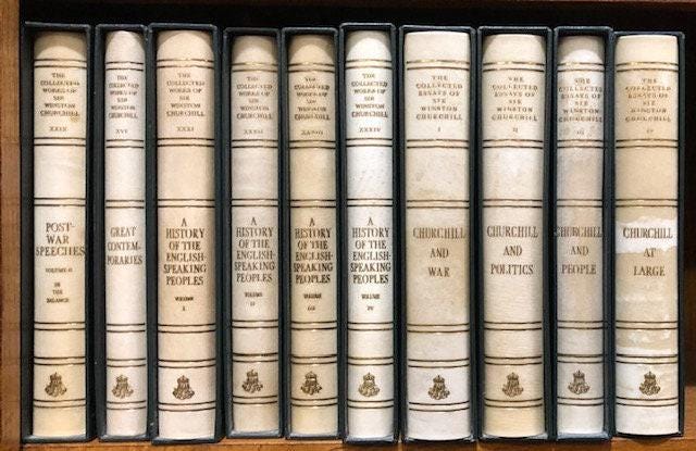 The Collected Works of Sir Winston S. Churchill, complete in 38 volumes, 34+4) including The Collected Essays. Centenary Edition. — photograph 7.