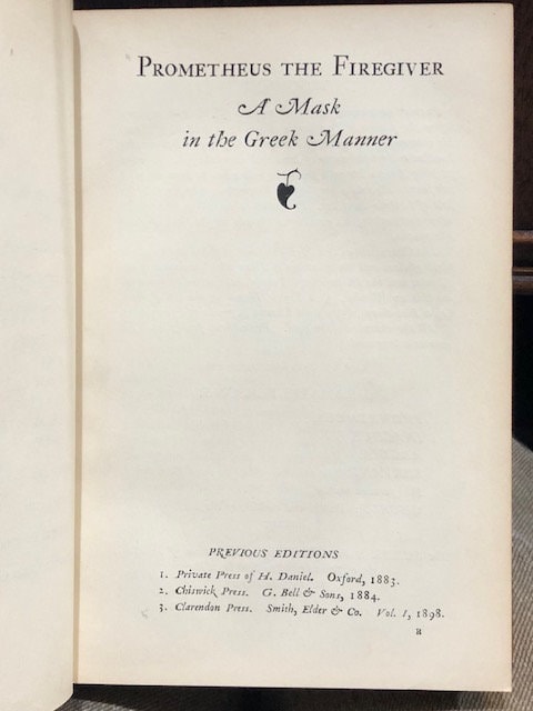 The Poetical Works of Robert Bridges, Excluding The Eight Dramas. Signed Oxford Binding. — photograph 7.