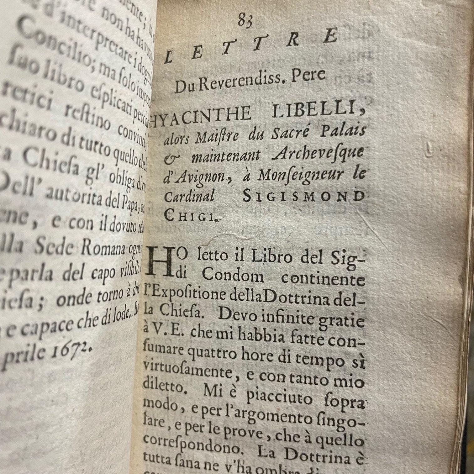 Exposition De La Doctrine De L'eglise Catholique Sue les Matieres de Controverse. Par Messire Jacques Benigne Bossuet... Derniere Edition --- AND --- Re'ponse Au Livre de Mr. de Condom Intitule', Exposition de la Doctrine de l'Eglise Catholique, sur les Matieres de Controverse. Par Mr. de Brueys, Avocat de Montpelier. Derniere Edition, dans lauelle les Pages citees du Livre de Monsieur de Condom, sont reglees sur l'impression de ce Pai's. Translated from French: Exposition of the Doctrine of the Catholic Church on Controversial Matters. By Messire Jacques-Bénigne Bossuet... Latest Edition --- AND --- Response to the Book by Mr. de Condom Entitled 'Exposition of the Doctrine of the Catholic Church on Controversial Matters.' By Mr. de Brueys, Lawyer from Montpellier. Latest Edition, in which the cited pages from Mr. de Condom's book are aligned with the printing of this country. — photograph 10.