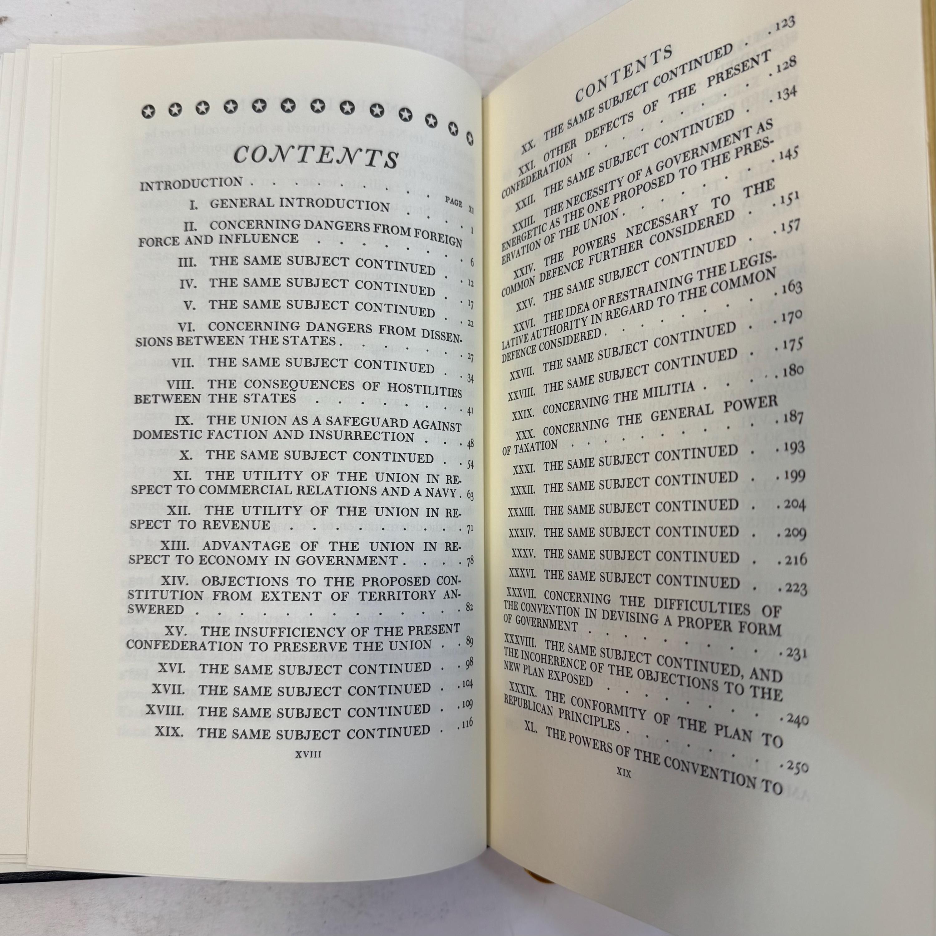 The Federalists or The New Constitution; 1787-88, papers by Alexander Hamilton, James Madison, & John Jay | Easton Press Edition, 1979 — photograph 8.