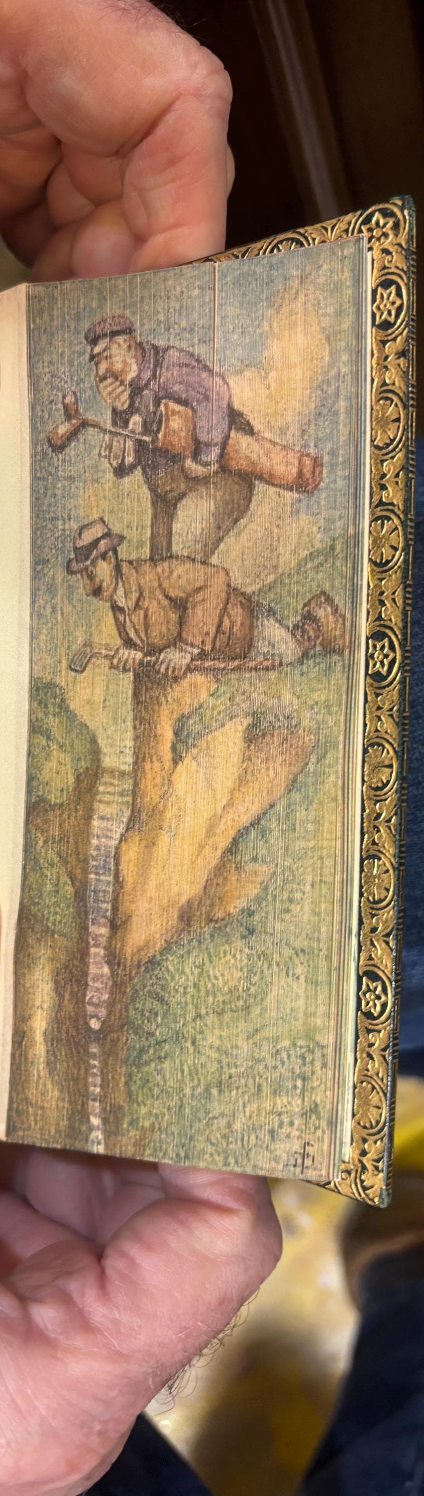Highland Widow. Double Fore-Edge Painting. Golfers and Mermaids. — photograph 2.