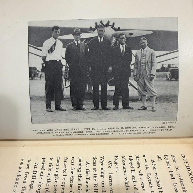 "We" The Famous Flier's Own Story of His Life and His Transatlantic Flight, Together With His Views on The Future of Aviation. With a Forward by Myron T. Herrick U.S. Ambassador to France. Fully Illustrated. — photograph 6.