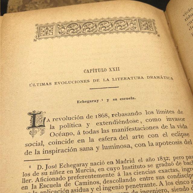 Literatura Espanol en el siglo XIX por el P. Francisco Blanco Garcia agustino
GOOGLE TRANSLATION: Spanish Literature in the 19th century by Father Francisco Blanco Garcia Agustino
PUBLICATION DATES: 1891, 1894 — photograph 8.
