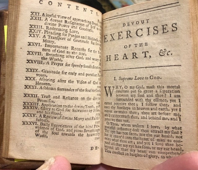 Devout Exercises of the Heart in Meditation, Soliloquy, Prayer and Praise. By the late pious and ingenious Mrs Elizabeth Rowe. Reviewed and published, at her request, by I. Watts, D.D. — photograph 5.