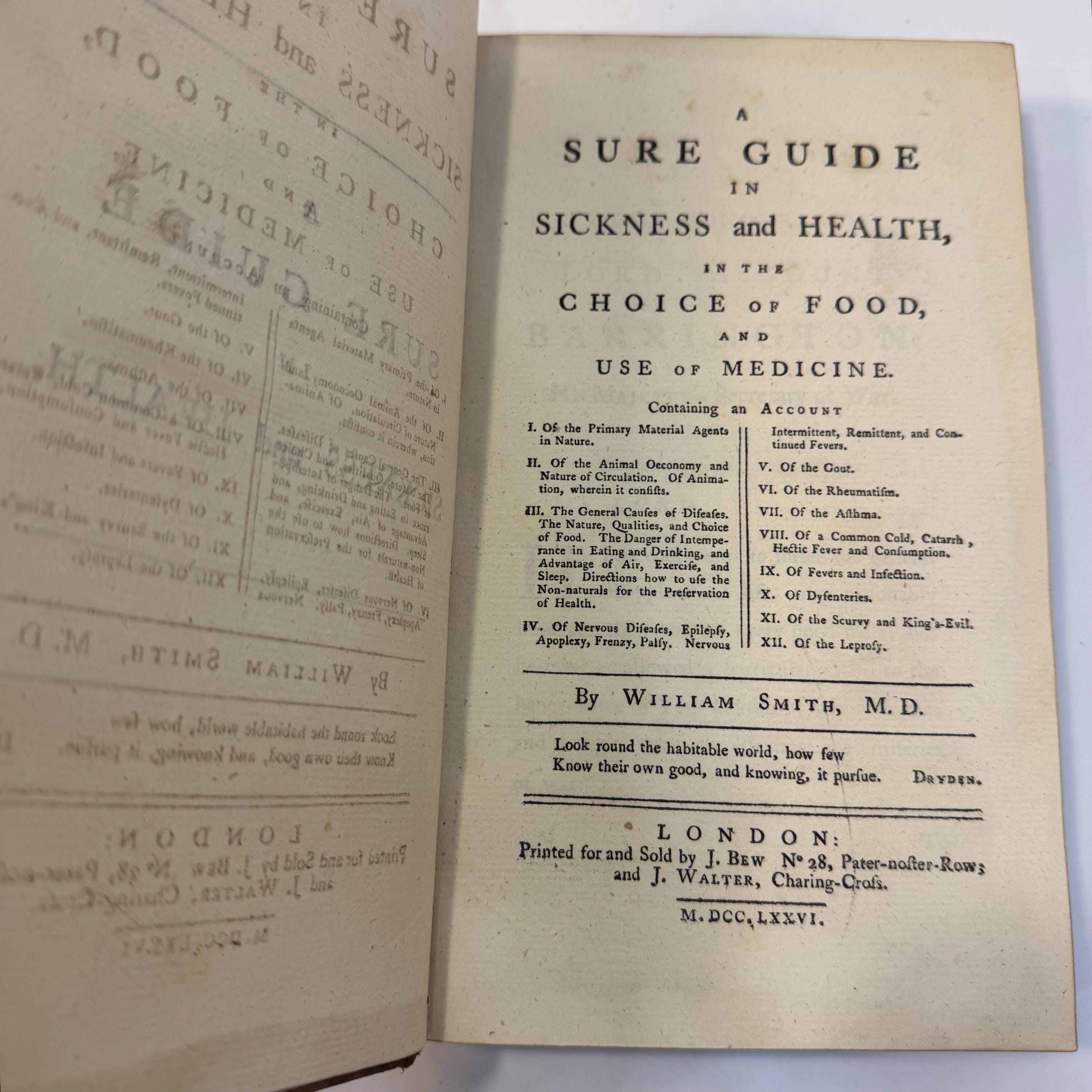 A Sure Guide in Sickness and Health, In The Choice of Food, and Use of Medicine. First Edition — photograph 7.
