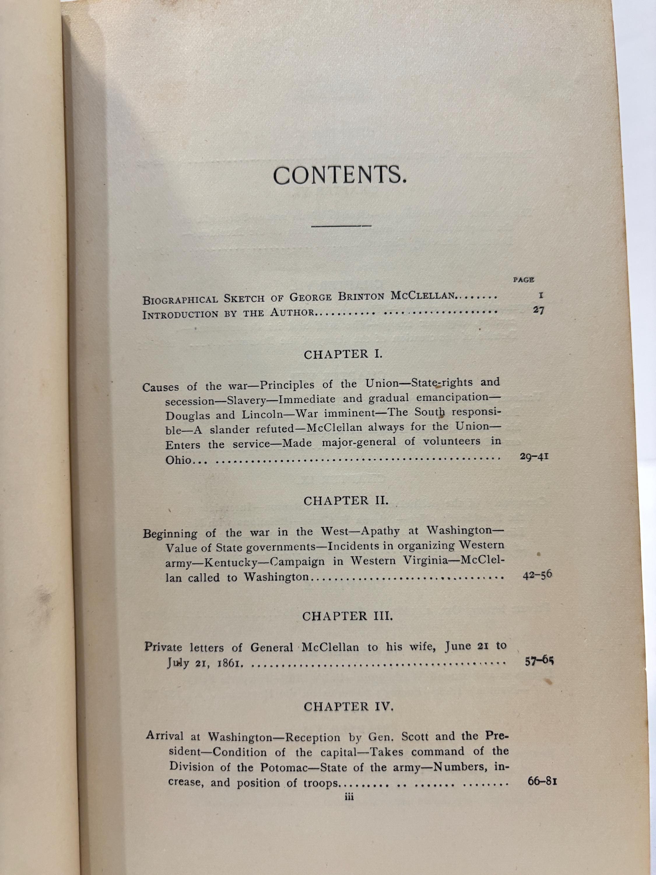 McClellan's Own Story, The War for The Union, The Soldiers Who Fought It, The Civilians Who Directed It, and His Relations to It and To Them. — photograph 4.