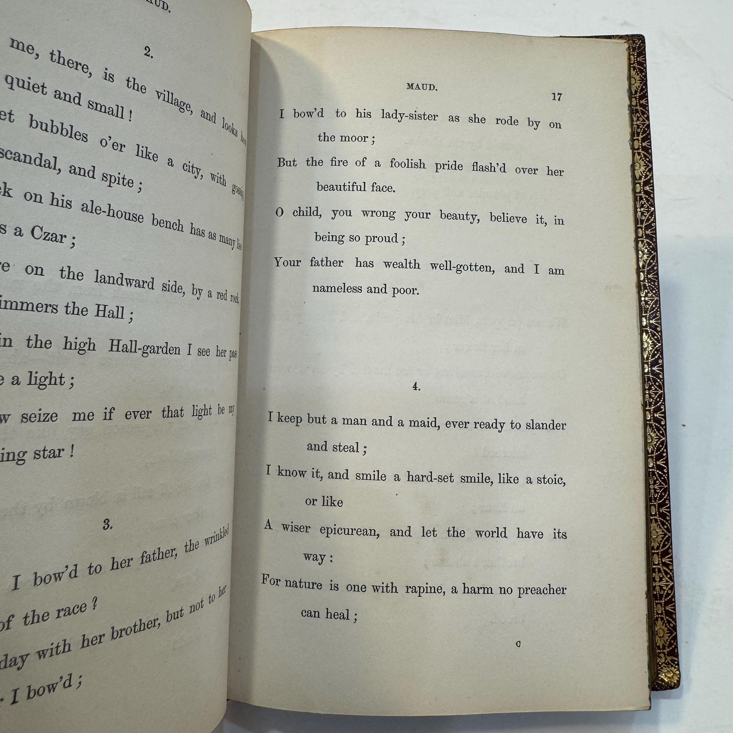 Maud, and Other Poems, a New Edition by Alfred Tennyson, 1859 | Fore-Edge Painting, Bound by Nutt — photograph 7.