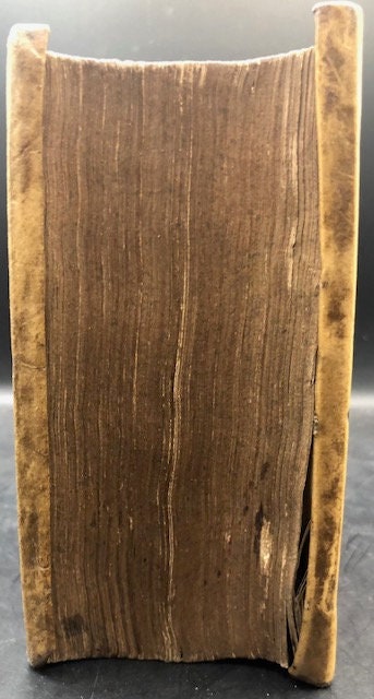 2 books bound as one. Argenis (Latin: Silver) and Euphormionis Lusinini, sive Ioannis Barclaii Satyricon, partes quinque cum clavi. Accessit Conspiratio Anglicana. (Latin: Euphormion Lusinini, or John Barclaius Satyricon, five parts with harpsichord. The English Conspiracy came.) — photograph 6.