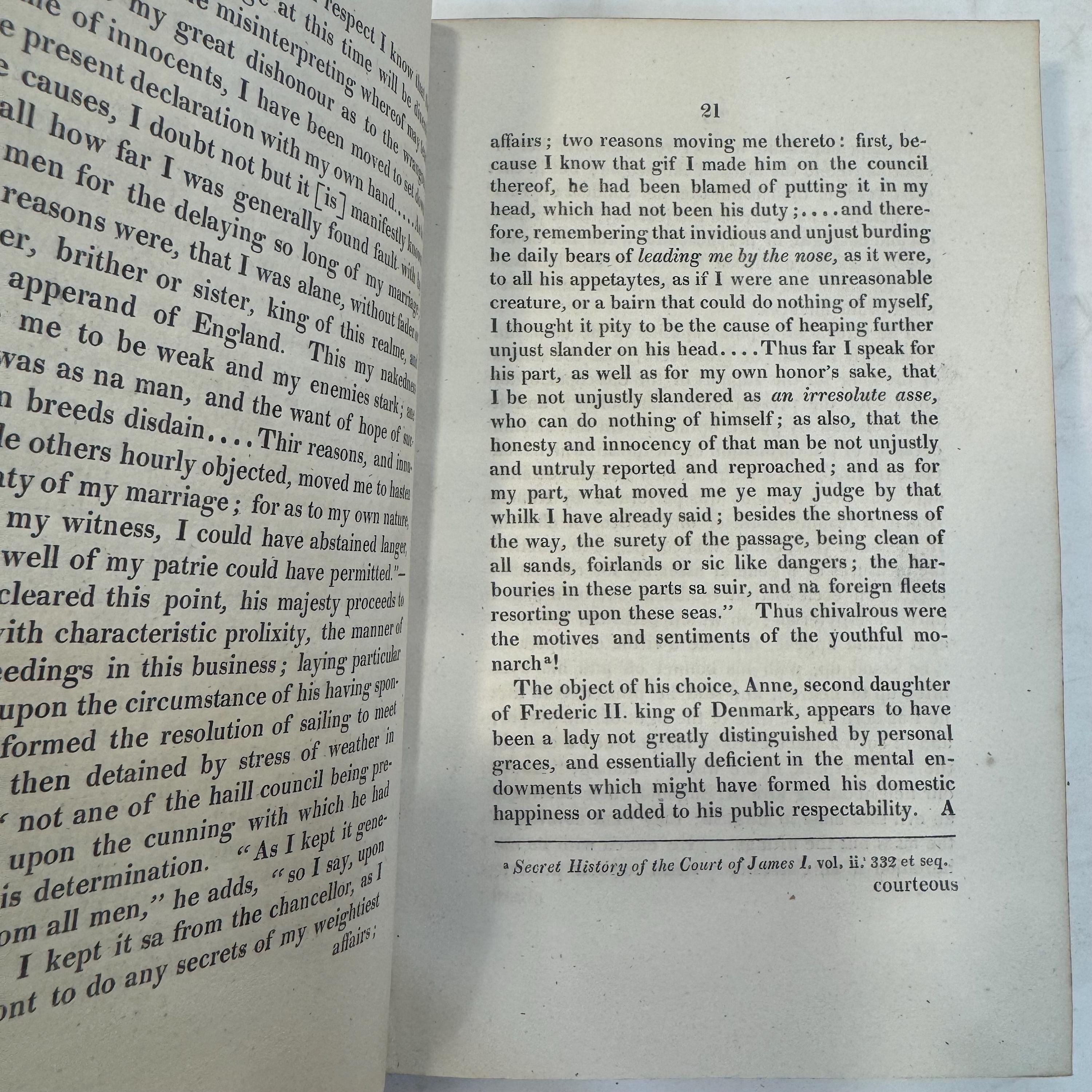 Memoirs of the Court of King James the First. … In two volumes — photograph 6.