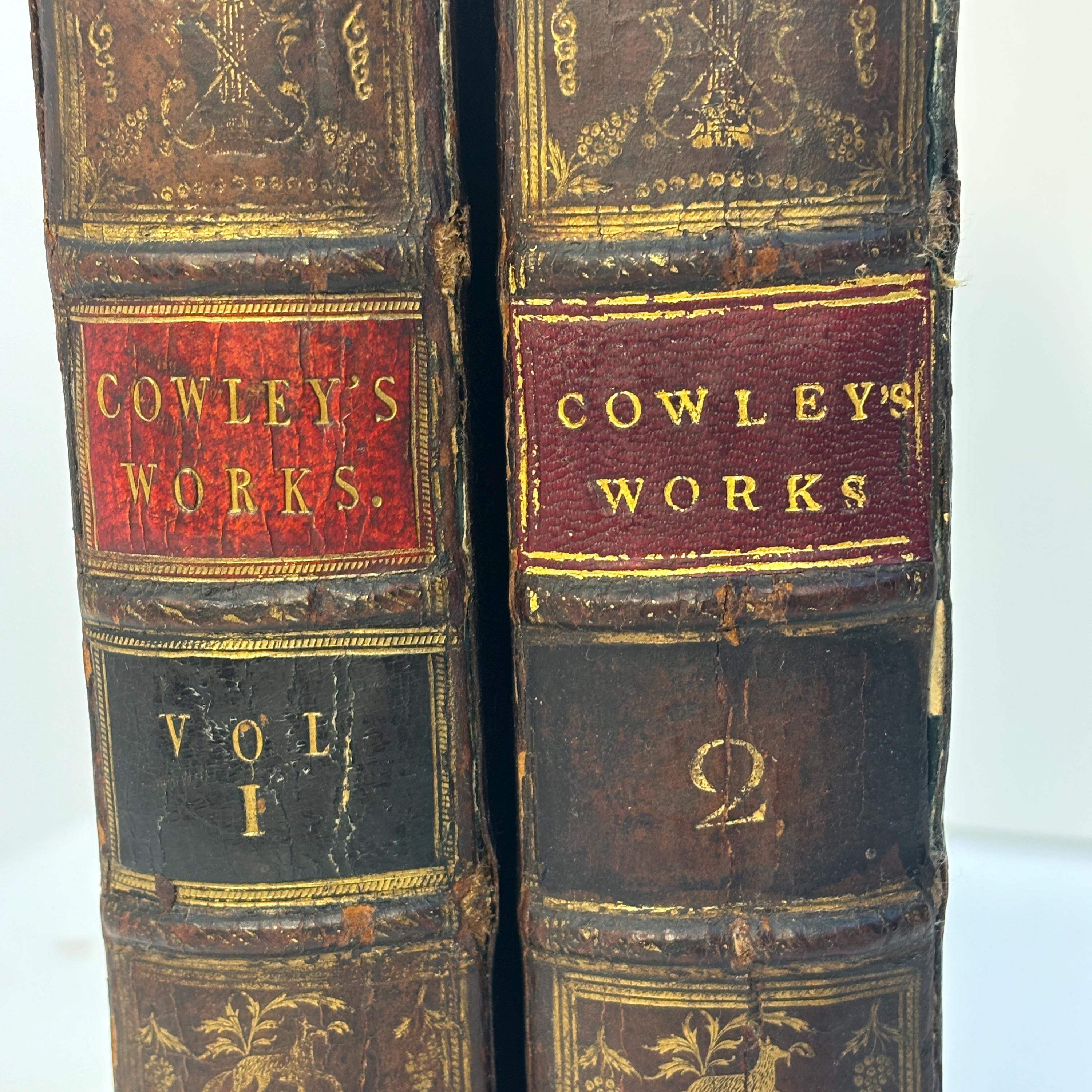 The Works of Mr. Abraham Cowley: In Two Volumes. Consisting of Those Which were Formerly Printed; and Those which He Designed for the Press; Published Out of the Author's Original Copies. With the Cutter of Coleman-Street. The Eleventh Edition, Adorned with Cuts. — photograph 6.