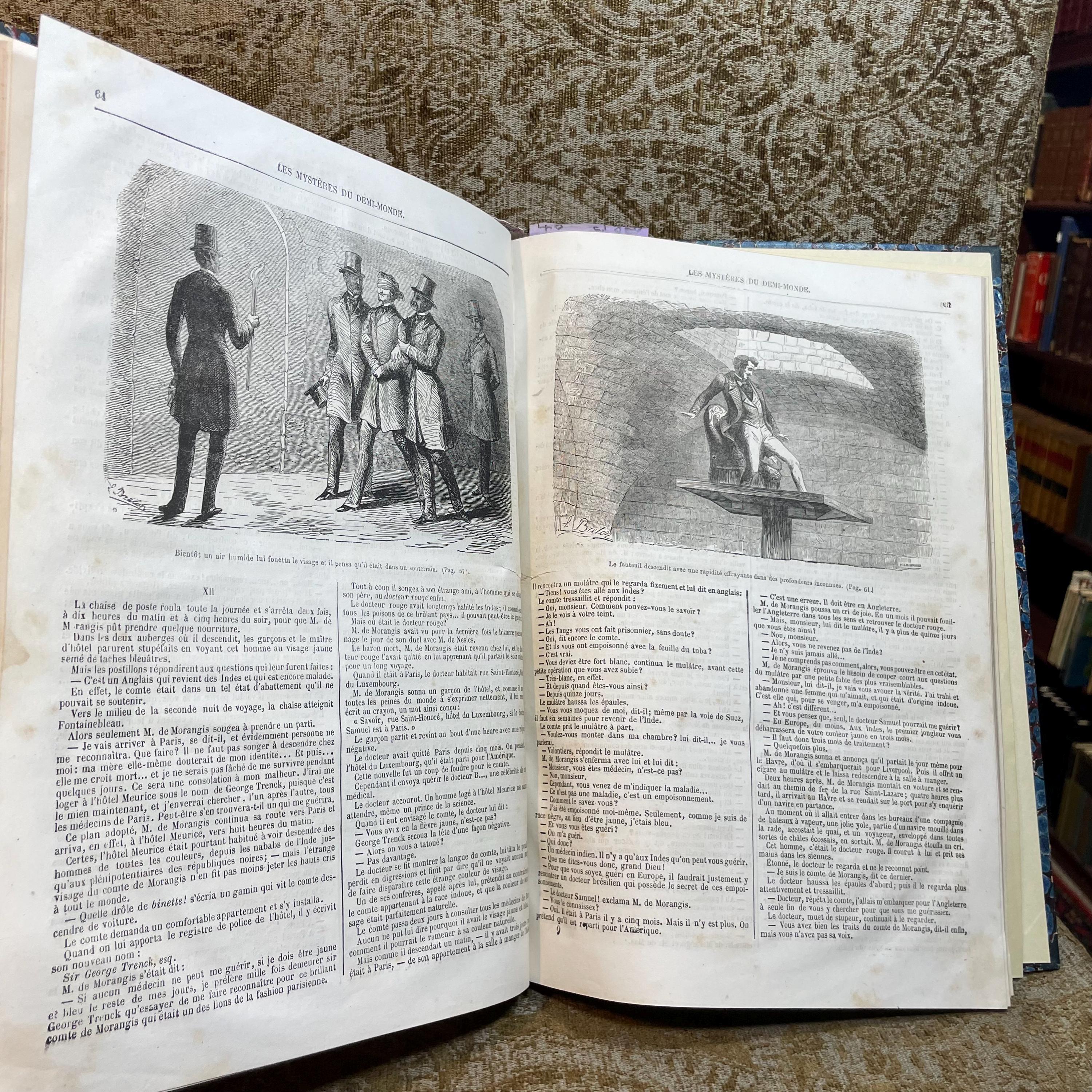 LES MYSTERES DU DEMI MONDE: L AGENCE MATRIMONIALE. & LES HOMMES DE CHEVAL. … 155 pages. ((THE MYSTERIES OF THE HALF WORLD: THE MATRIMONIAL AGENCY. & THE HORSE MEN. … 155 pages.)) — photograph 8.