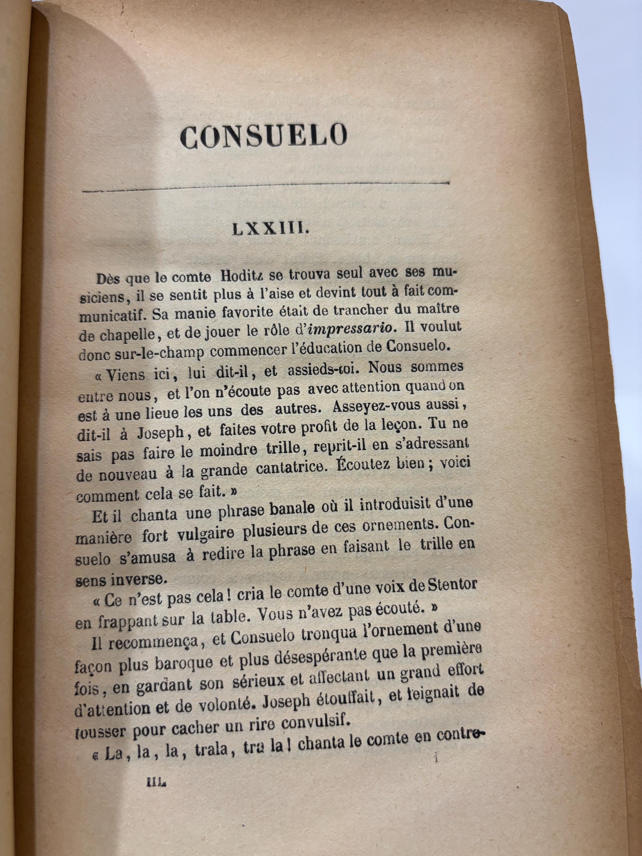 Consuelo, Nouvelle Edition French Language (3 volumes) — photograph 7.