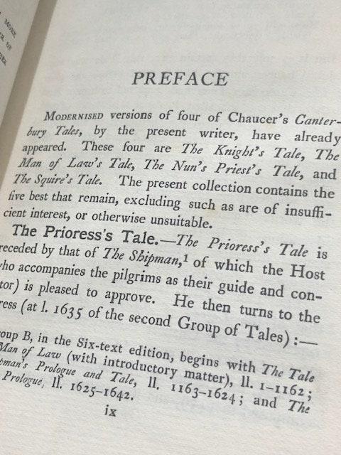 The Prioress's Tale and Other Tales by Geoffrey Chaucer Done Into Modern English by Prof. Skeat — photograph 8.