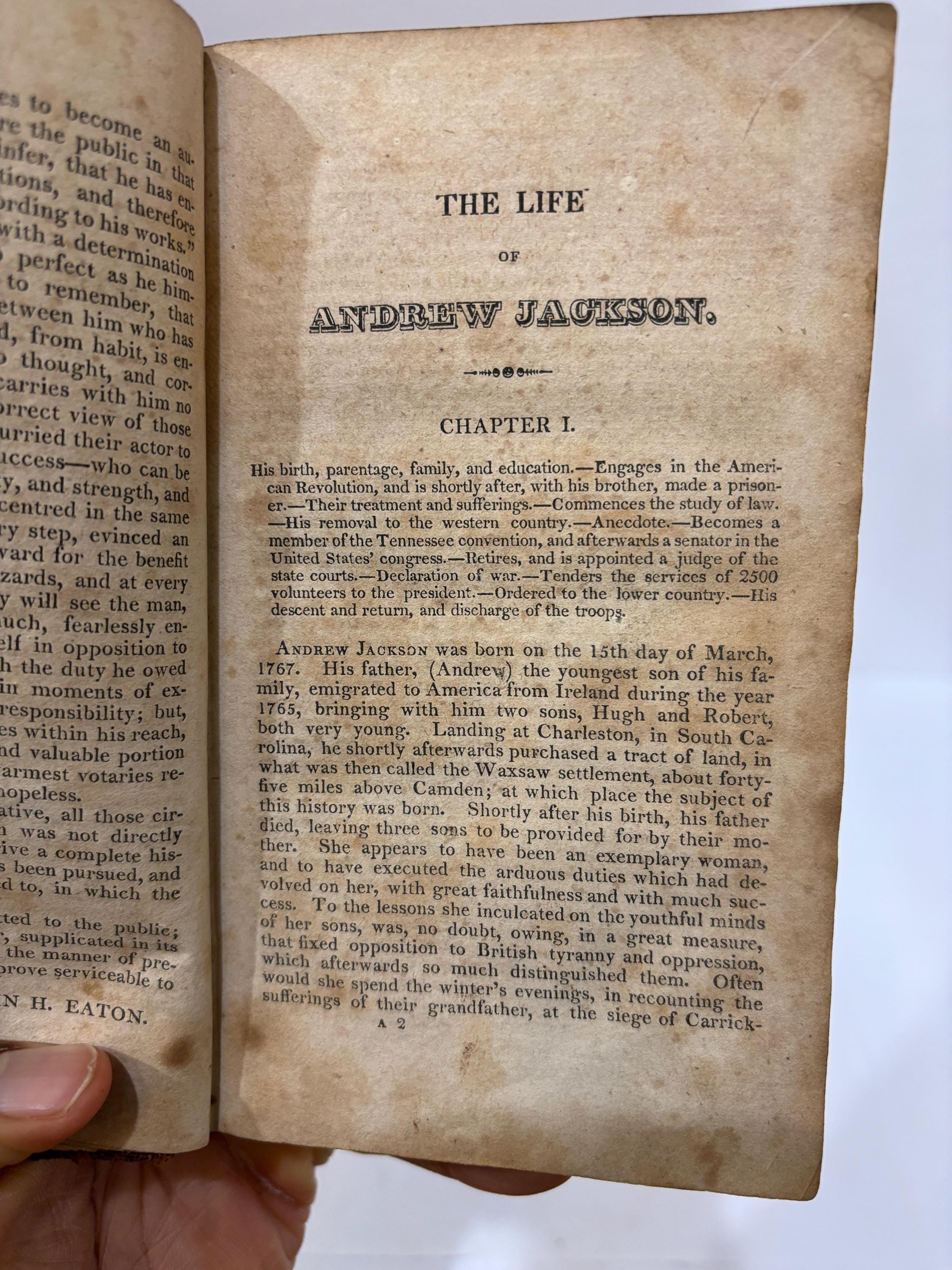 The Life of Major General Andrew Jackson: Comprising A History of the War In The South; From the Commencement of The Creek Campaign to The Termination of Hostiilities Before New Orleans. Addenda: Containing a Brief History of The Seminole War and Cession and Government of Florida. Third Edition, Revised and Corrected. — photograph 5.