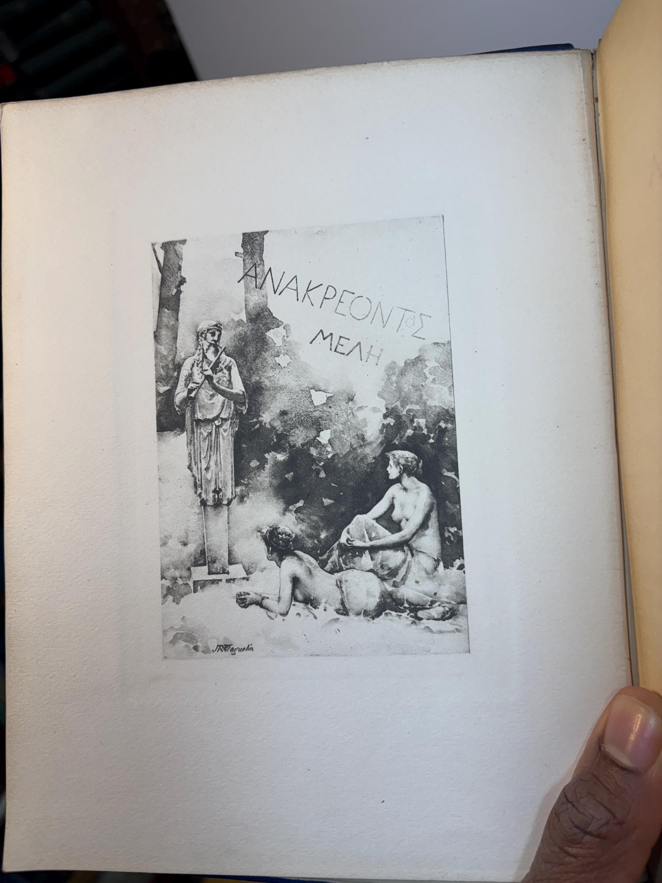 Anacreon: With Thomas Stanley's Translation… Illustrated by J.R. Weguelin — photograph 3.