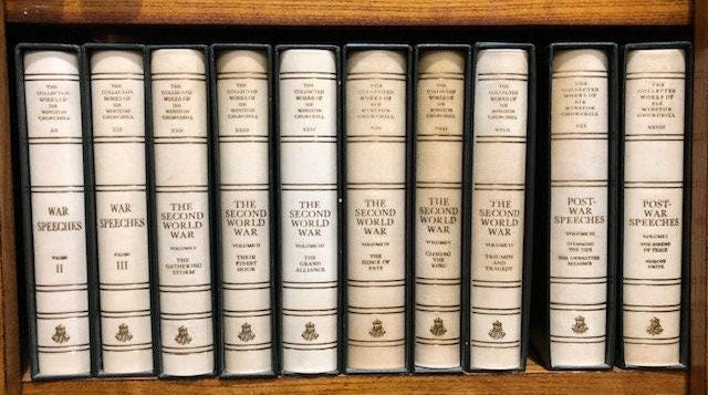 The Collected Works of Sir Winston S. Churchill, complete in 38 volumes, 34+4) including The Collected Essays. Centenary Edition. — photograph 8.