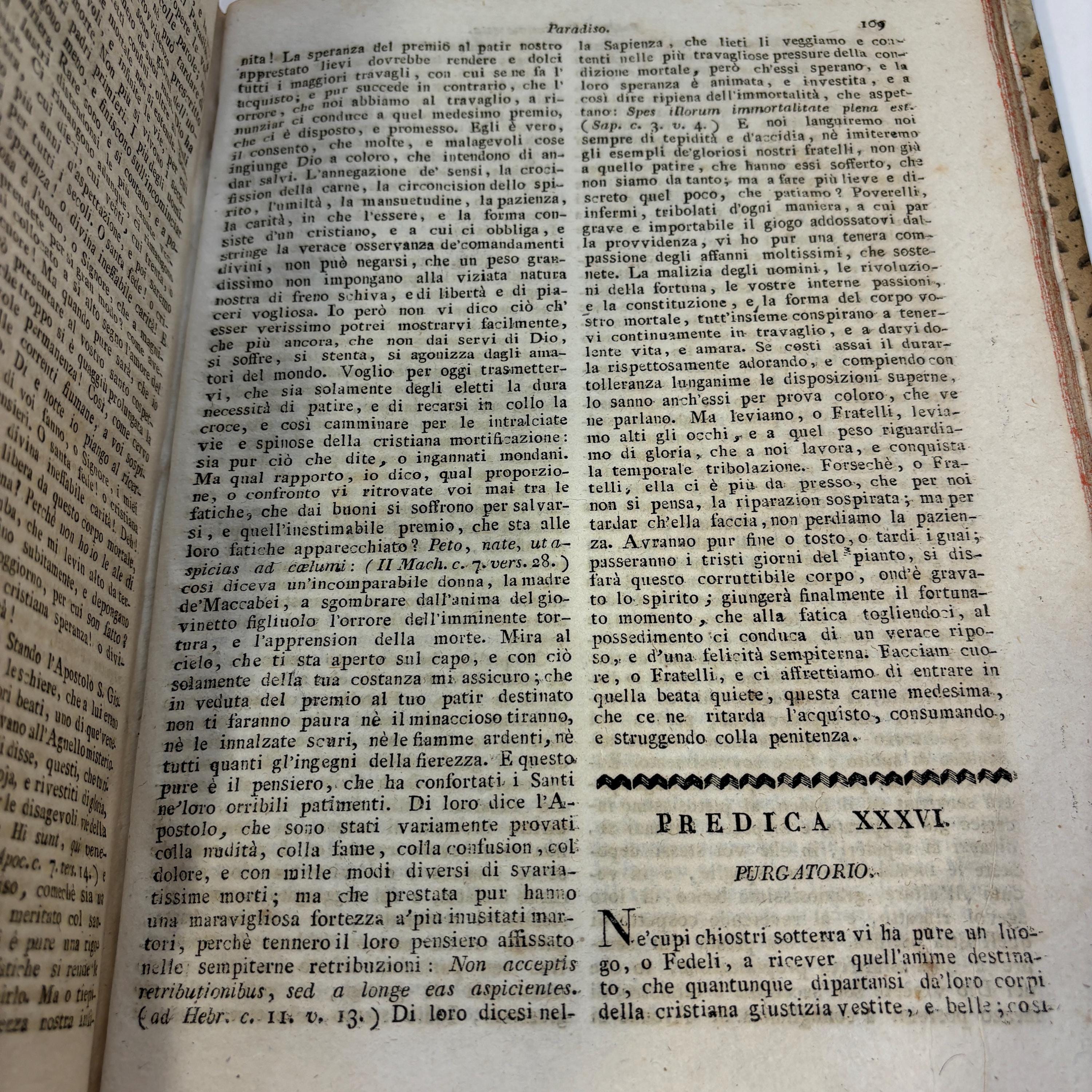 Prediche Quaresimali Dell' Abate D. Ignazio Venini Tomo Primo, Secondo. Translated: Lenten Sermons By the Abbot Don Ignazio Venini Volume One, Two — photograph 9.