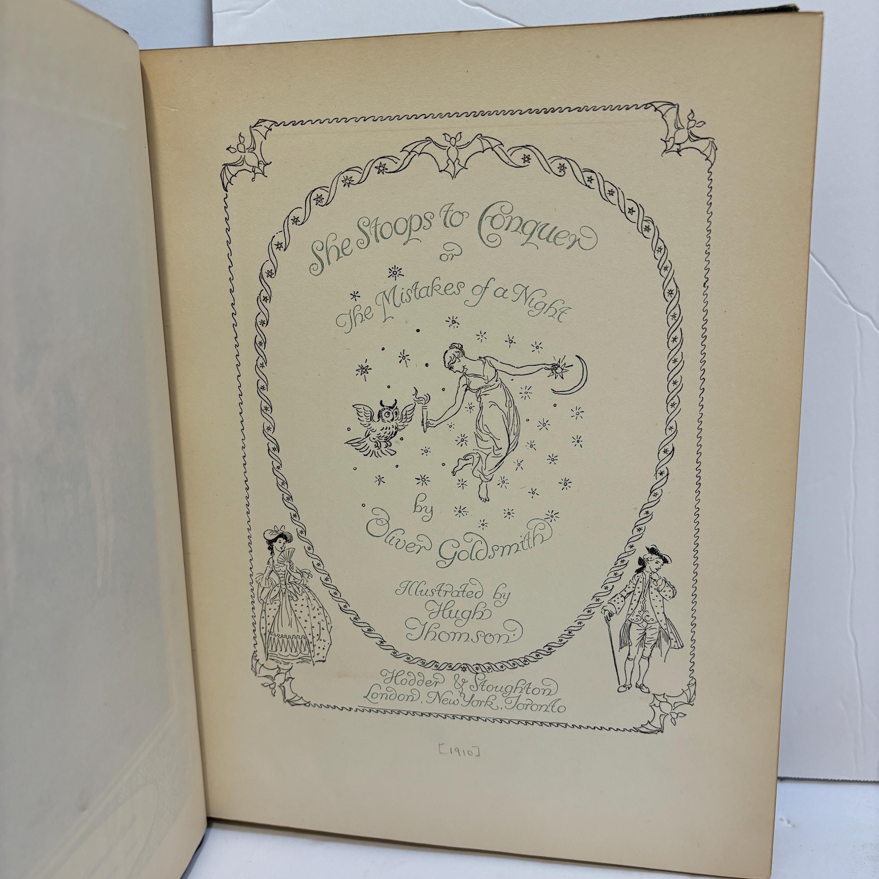 She Stoops to Conquer or The Mistakes of a Night by Oliver Goldsmith Illustrated by Hugh Thompson — photograph 3.