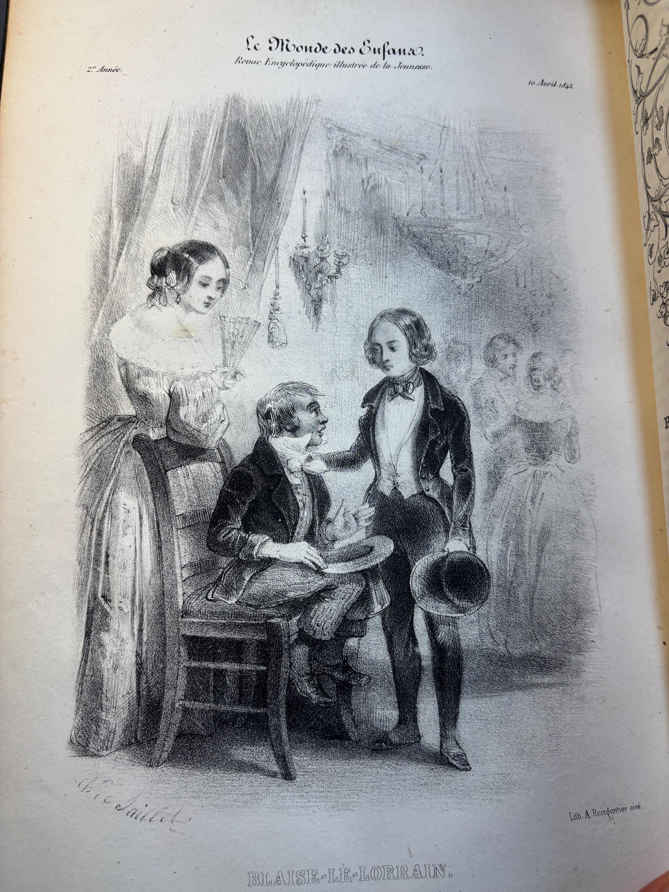 Le Monde Des Enfants Revue Encyclopédique Illustrée De La Jeunesse Approuvée Par Le Conseil Royal De L’instruction Publique Sous La Direction De M. Alexandre De Saillet. Translated: The World Of Children Illustrated Encyclopedic Review For The Youth Approved By The Royal Council Of Public Instruction Under The Direction Of Mr. Alexandre De Saillet — photograph 10.