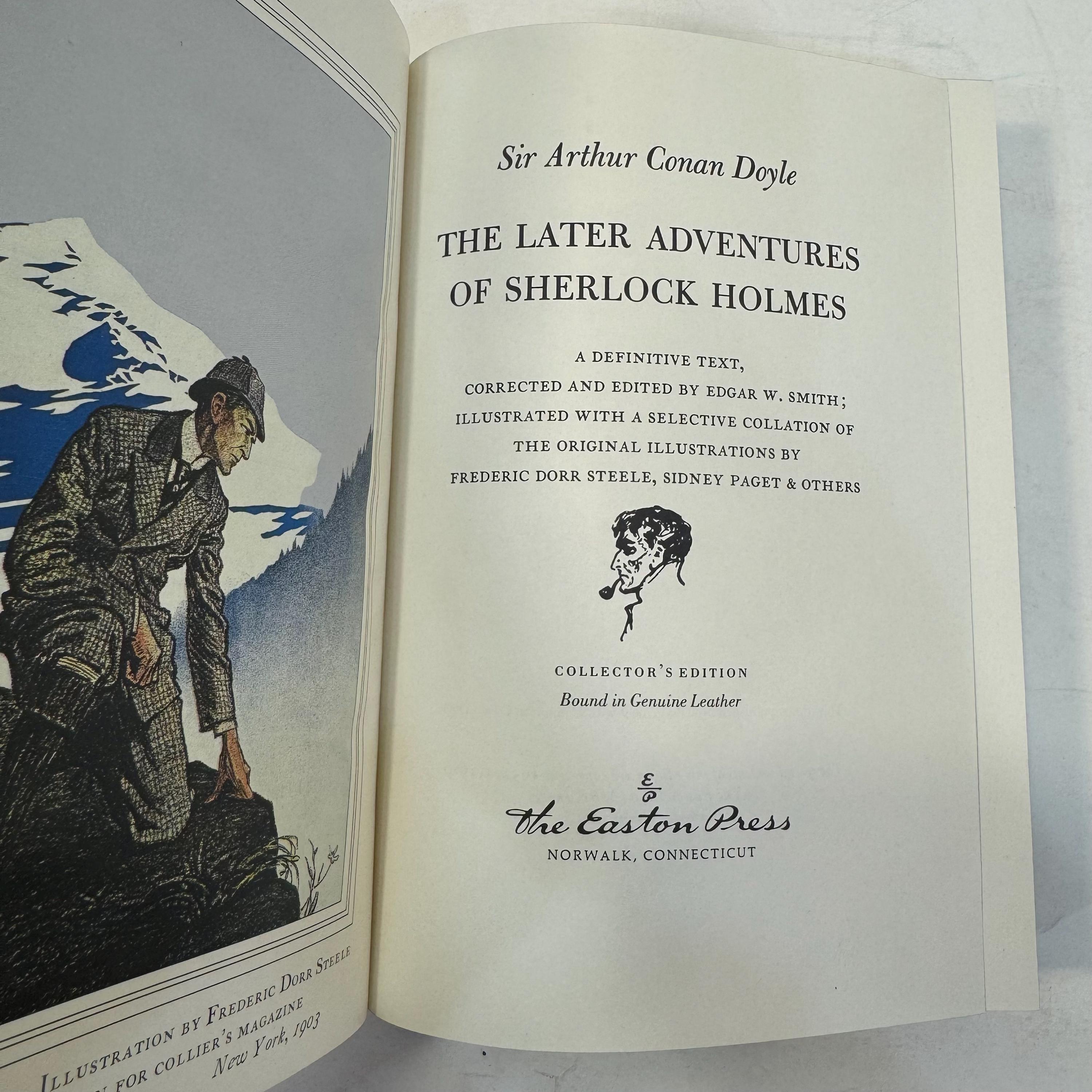 Later Adventures of Sherlock Holmes by Sir Arthur Conan Doyle | Easton Press Edition, 1980 — photograph 8.