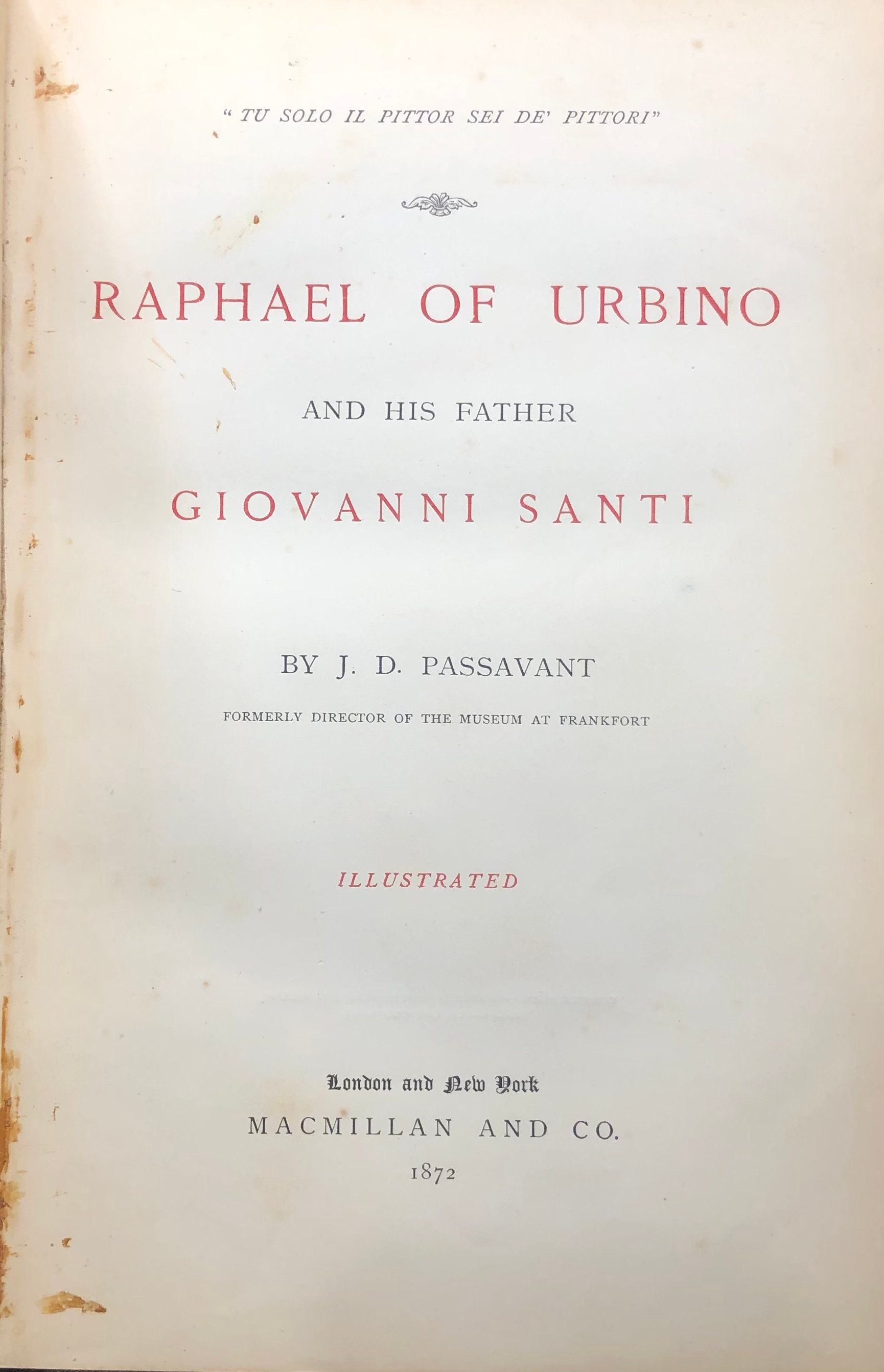 Raphael of Urbino and his father Giovanni Santi … Illustrated — photograph 2.