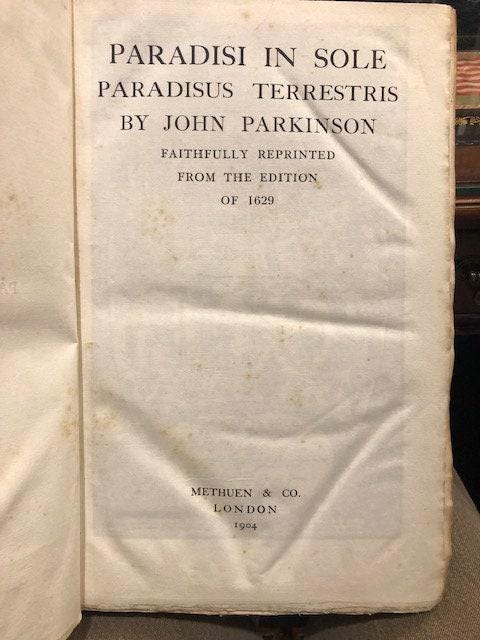 Paradisi In Sole Paradisus Terrestris Faithfully Reprinted from the Edition of 1629 — photograph 2.