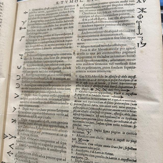 Divi Isidori Hispalensis Episcopi Opera, Philippi II Catholici Regis Iussu, e Vetustis Exemplaribus Emendata. Translated: The Works of Saint Isidore, Bishop of Seville, Corrected from Ancient Manuscripts by Order of Philip II, the Catholic King — photograph 7.