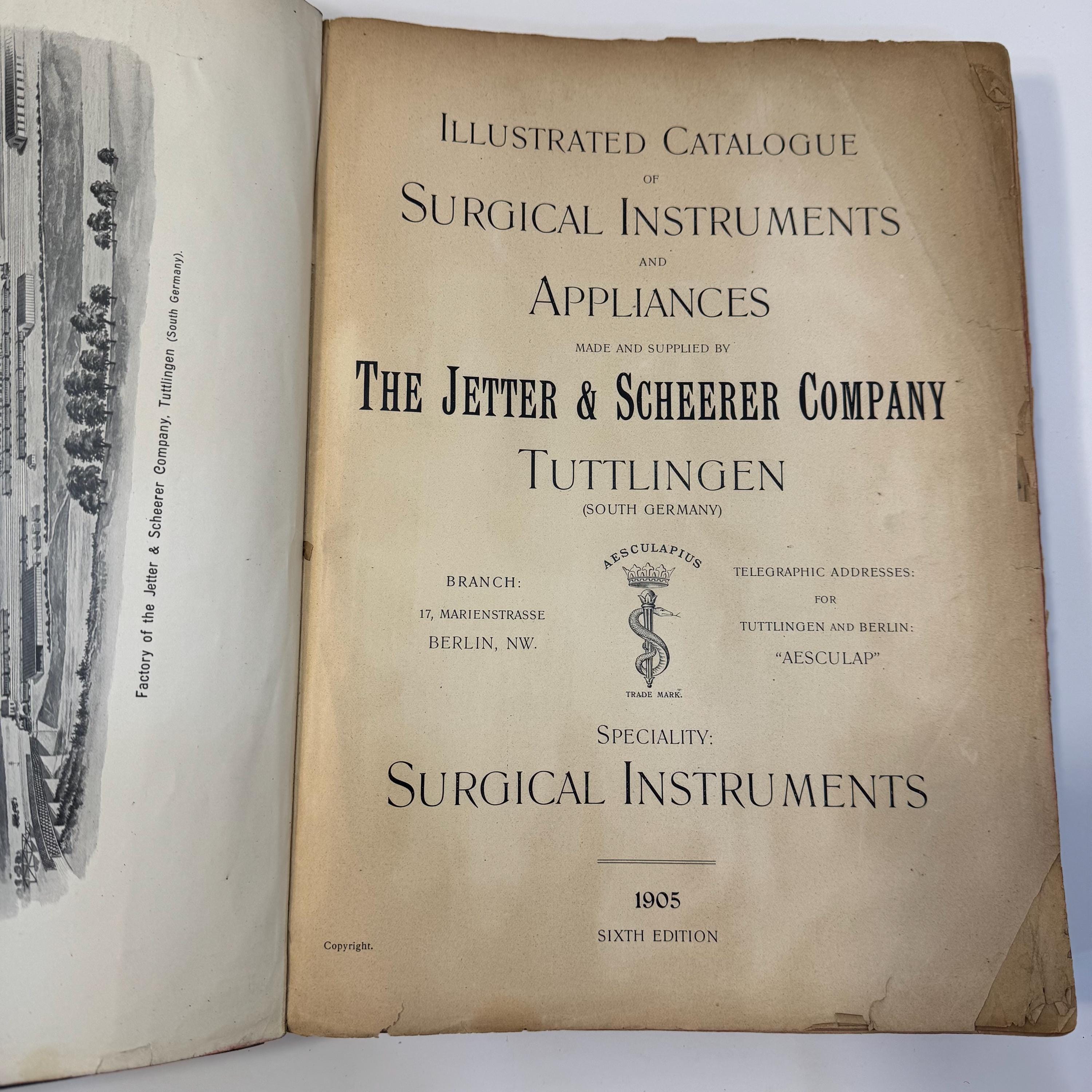 Illustrated Catalogue of Surgical Instruments and Appliances Made and Supplied by The Jetter & Scheerer Company, Tuttlingen, Germany, 1905 — photograph 7.