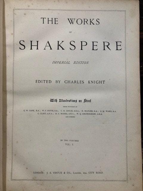 Works of Shakspere, Imperial Edition, Illustration on steel — photograph 4.