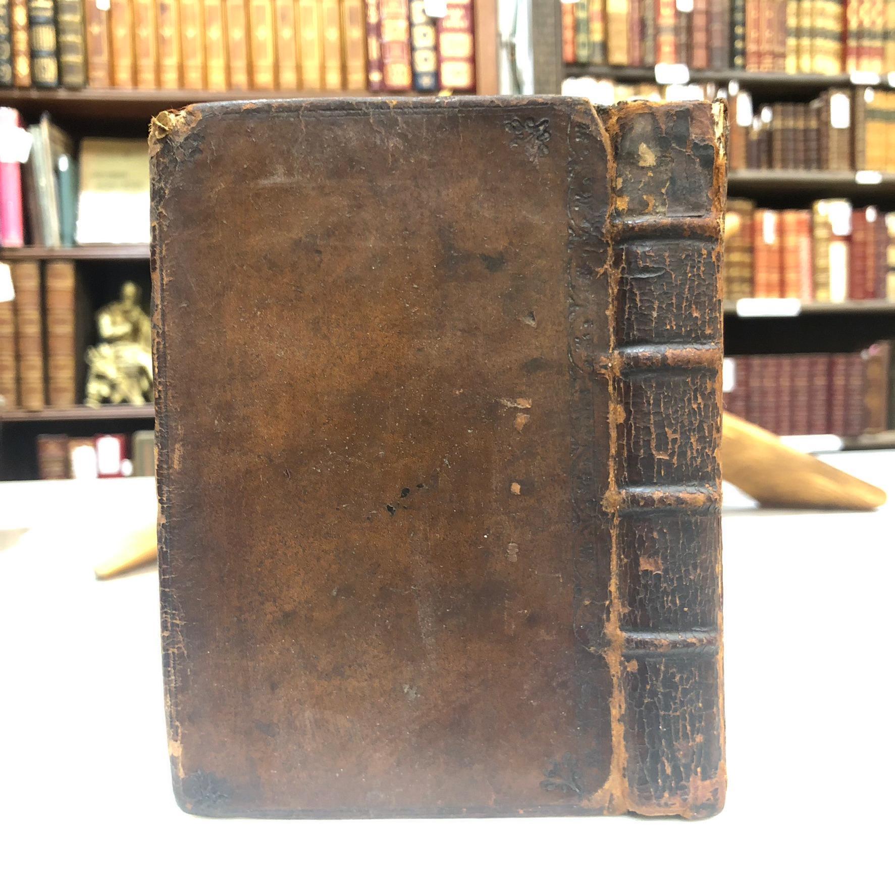 Hugo Grotius De Veritate Religionis Christianæ. Editio accuratior, Quam secundum recensuit, notulisque illustravit Joannes Clericus; cujus accessit De eligenda inter Christianos dissidentes Sententia, Liber Unicus. Translated: Hugo Grotius On The Truth Of The Christian Religion. A more accurate edition, Which has been revised a second time, and illustrated with notes by Johannes Clericus; to which has been added On choosing among Christians who disagree, An opinion, A single book. — photograph 6.