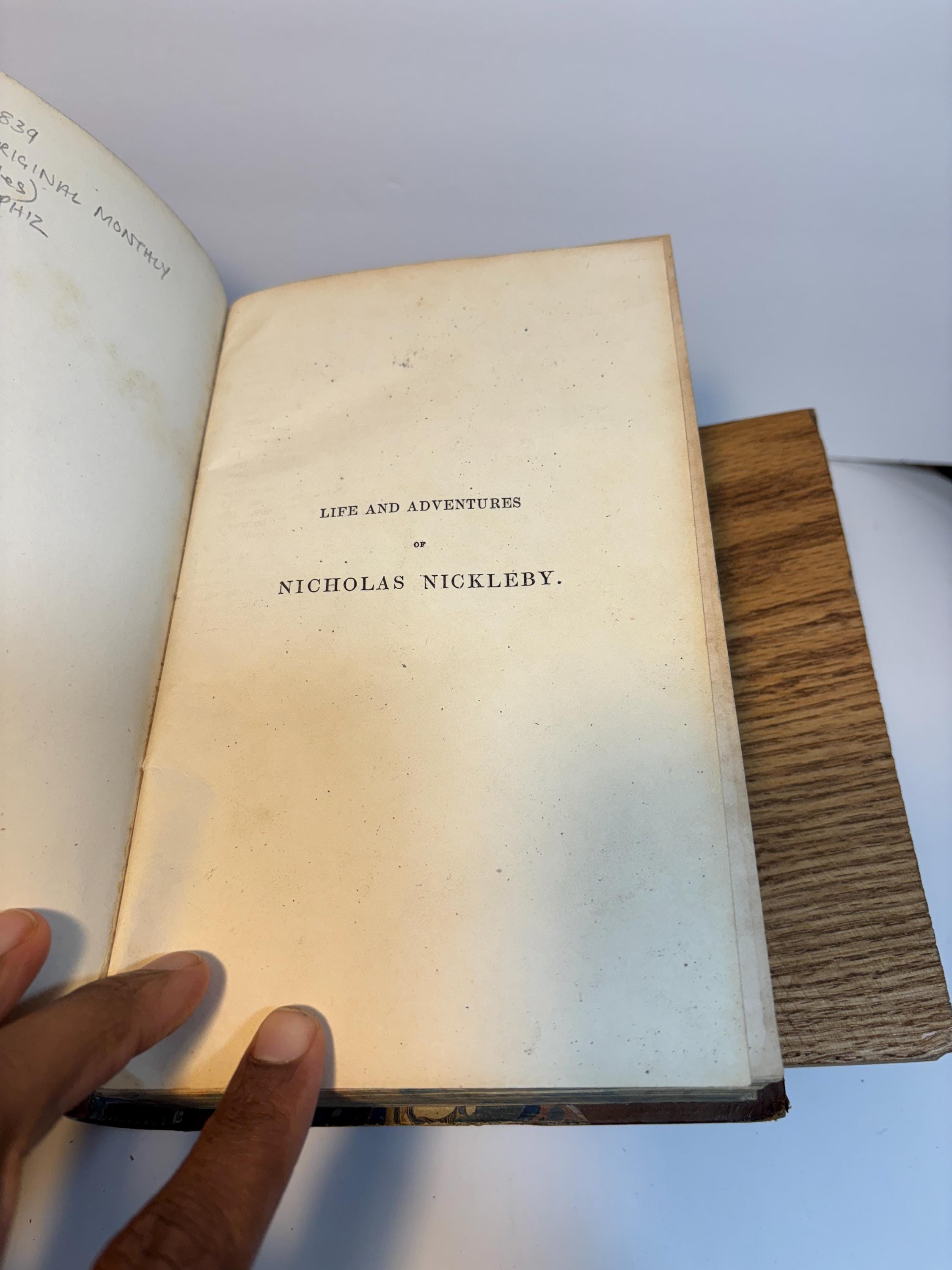 The Life and Adventures of Nicholas Nickleby. With Illustrations by Phiz. First Edition, Mixed State. — photograph 2.