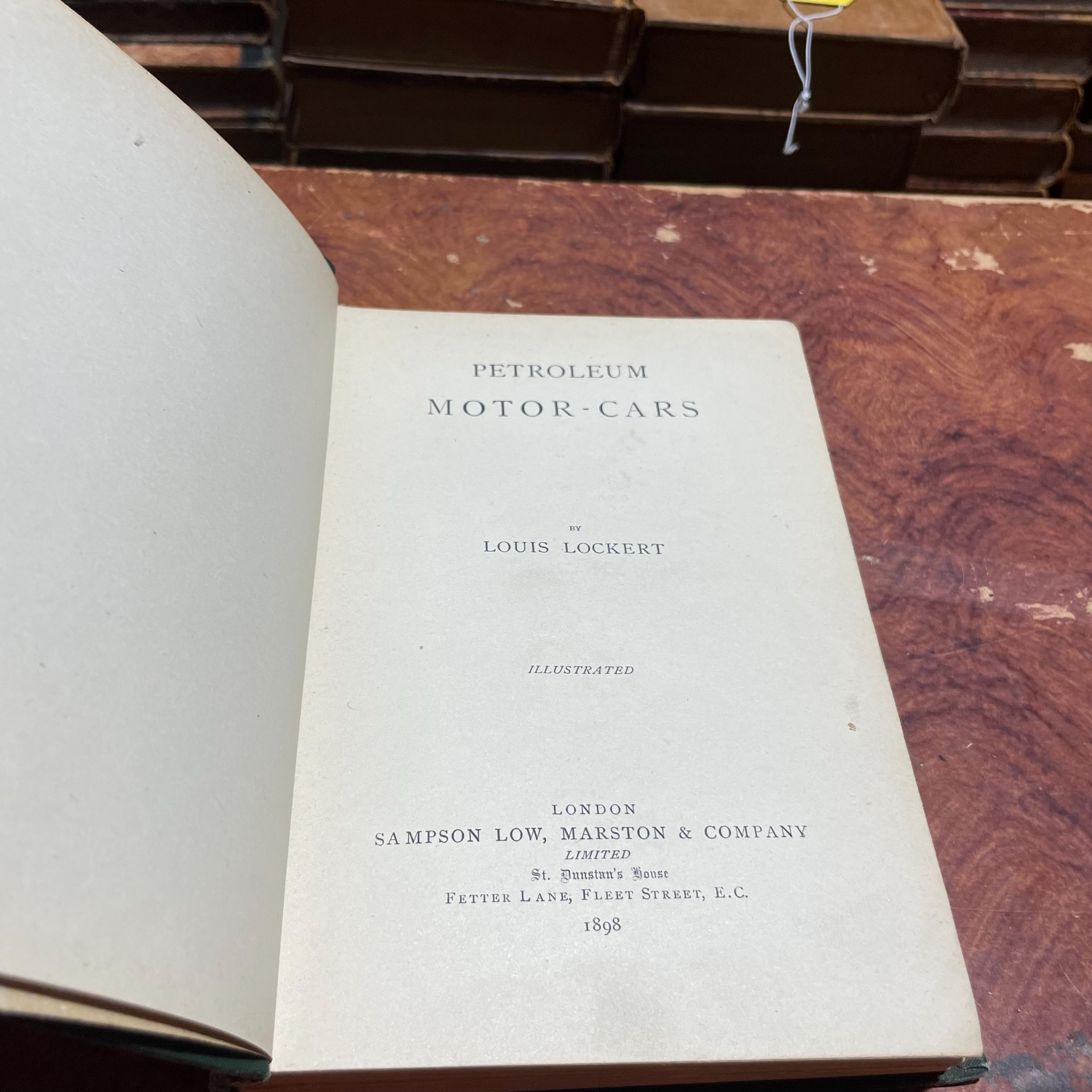 Petroleum Motor-Cars. Illustrated. First Edition. — photograph 2.