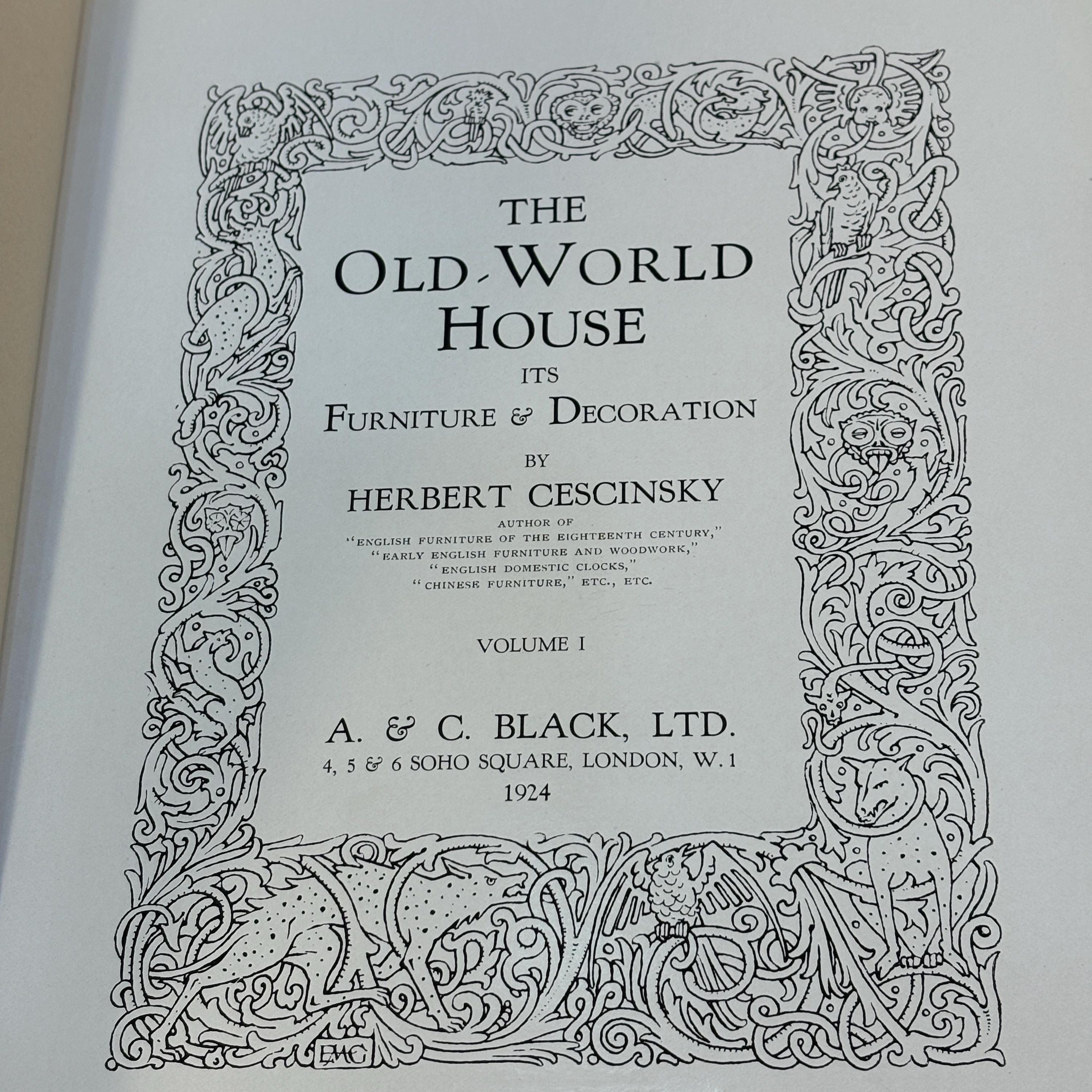 The Old-World House Its Furniture & Decoration — photograph 2.