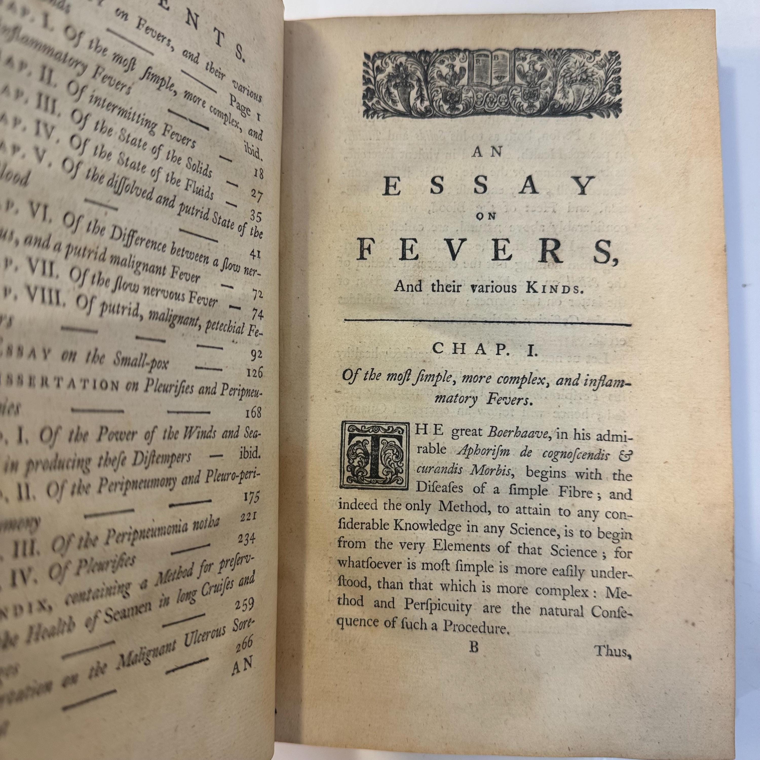 An Essay on Fevers. To Which is Now Added, a Dissertation on The Malignant, Ulcerous Sore-Throat. The Third Edition. — photograph 3.