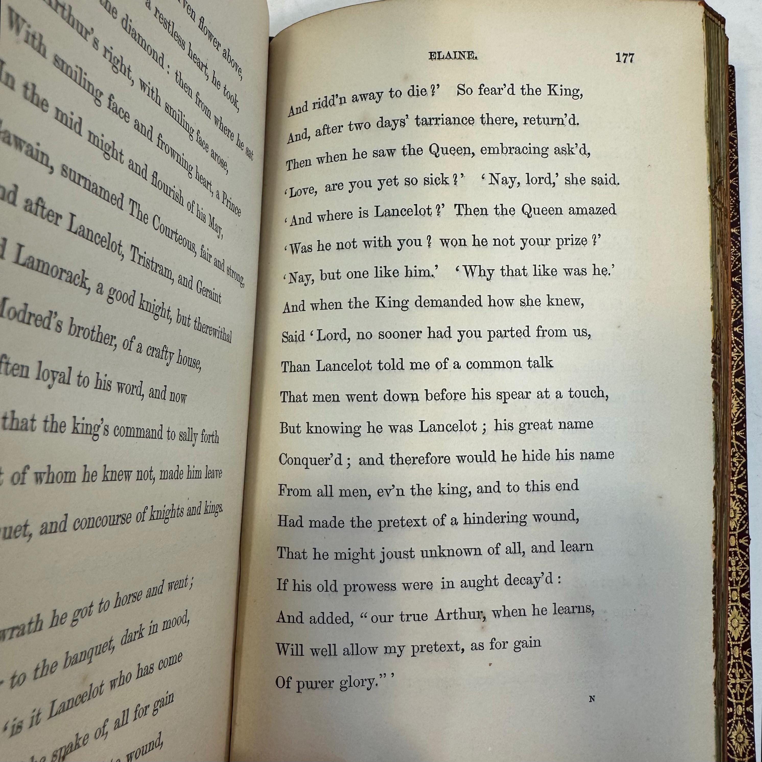Idylls of The King by Alfred Tennyson, 1859 | Fore-Edge Painting, Bound by Nutt — photograph 10.