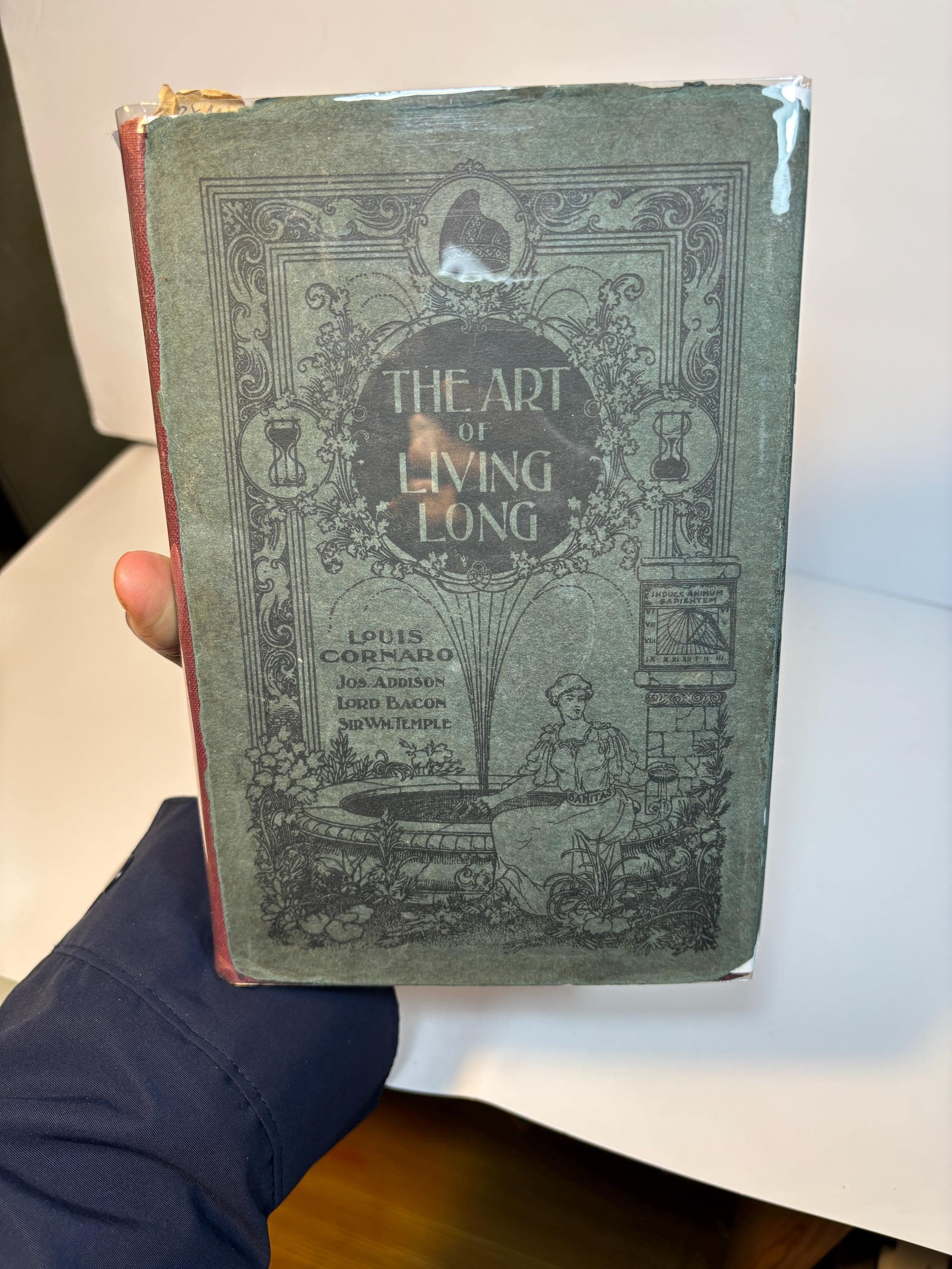The Art of Living Long, A New and Improved English Version of The Treatise by The Celebrated Venetian Centenarian.., With Essays by Joseph Addicson, Lord Bacon, and Sir William Temple — photograph 2.