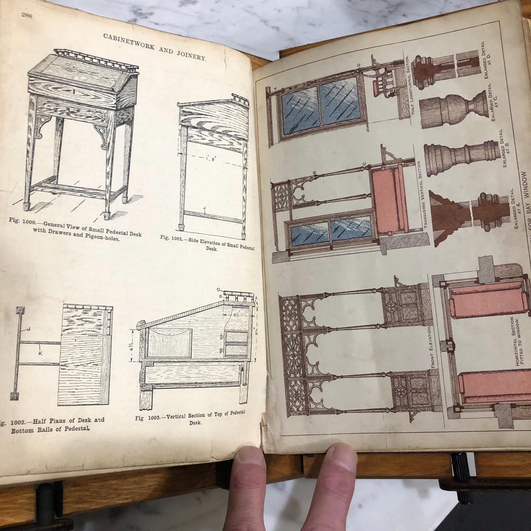 Cabinetwork and Joinery: Comprising Designs and Details of Construction With 2, 021 Working Drawings and Twelve Coloured Plates — photograph 7.