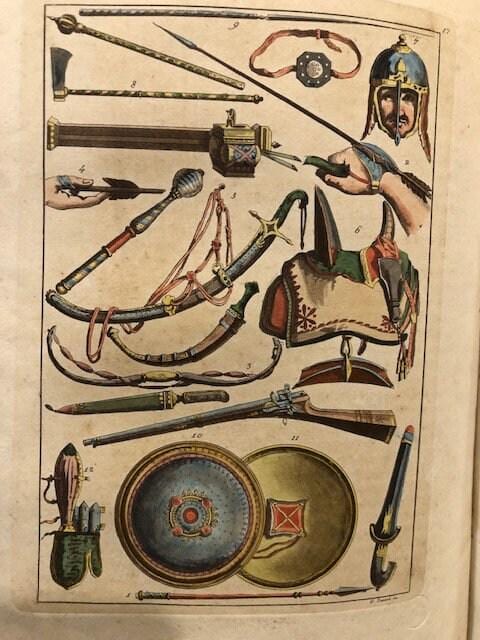 Il Costume Antico e Moderno o Storia del governo, della milizia, della religione, delle arti, scienze ed usanze di tutti i popoli antichi e moderni, provata coi monumenti dell'antichità e rappresentata cogli analoghi disegni. GOOGLE TRANSLATION: The Ancient and Modern Costume or History of the government, militia, religion, arts, sciences and uses of all ancient and modern peoples. — photograph 6.