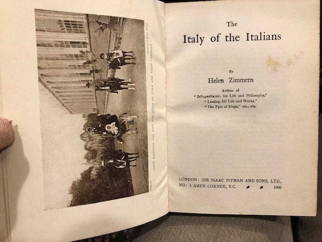 The Italy of The Italians. Prize Binding. Signed Binding of Bickers & Son — photograph 2.
