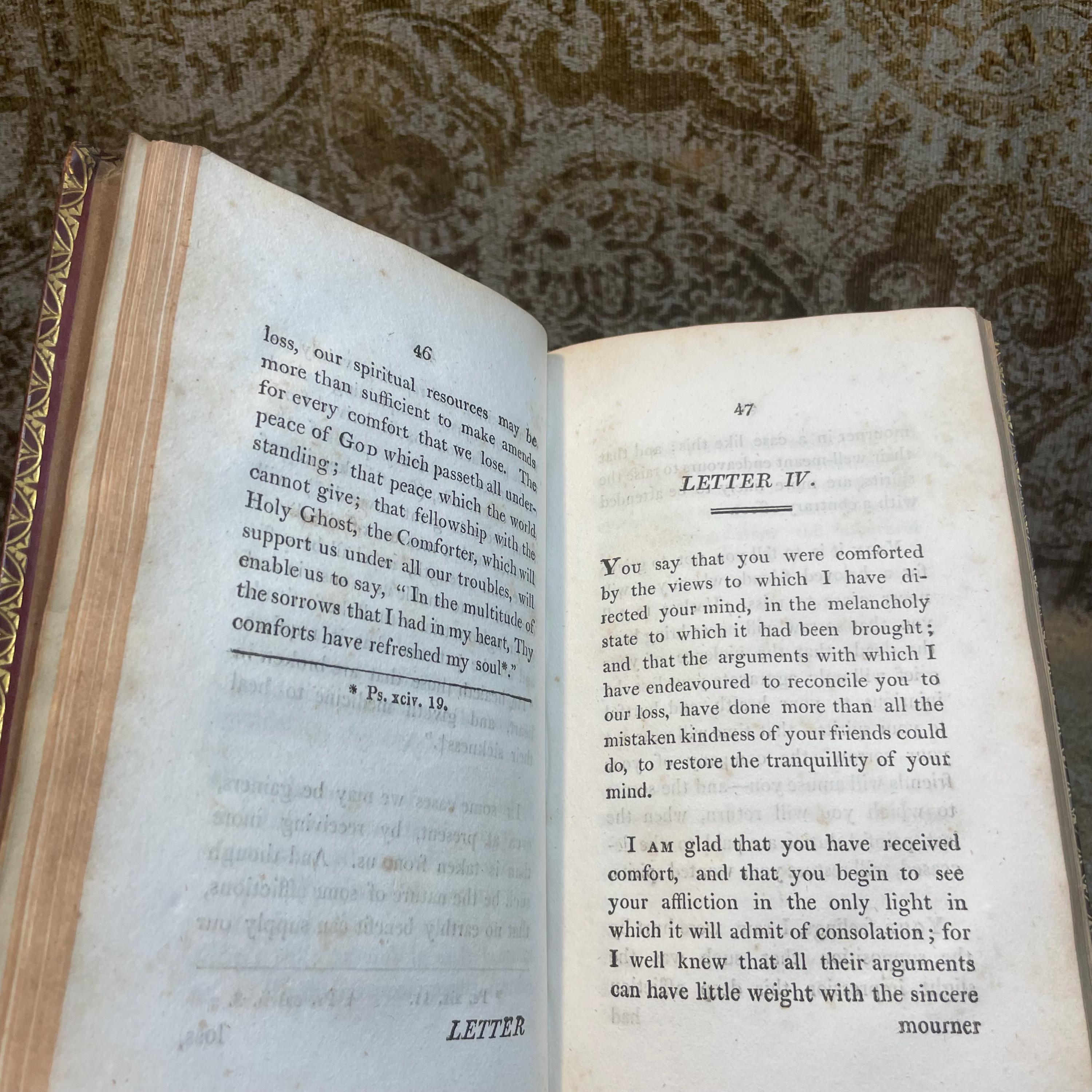 Letters of Consolation and Advice, From a Father to His Daughter, on The Death of Her Sister. Fifth Edition, with an Explanatory Preface by His Son. — photograph 8.