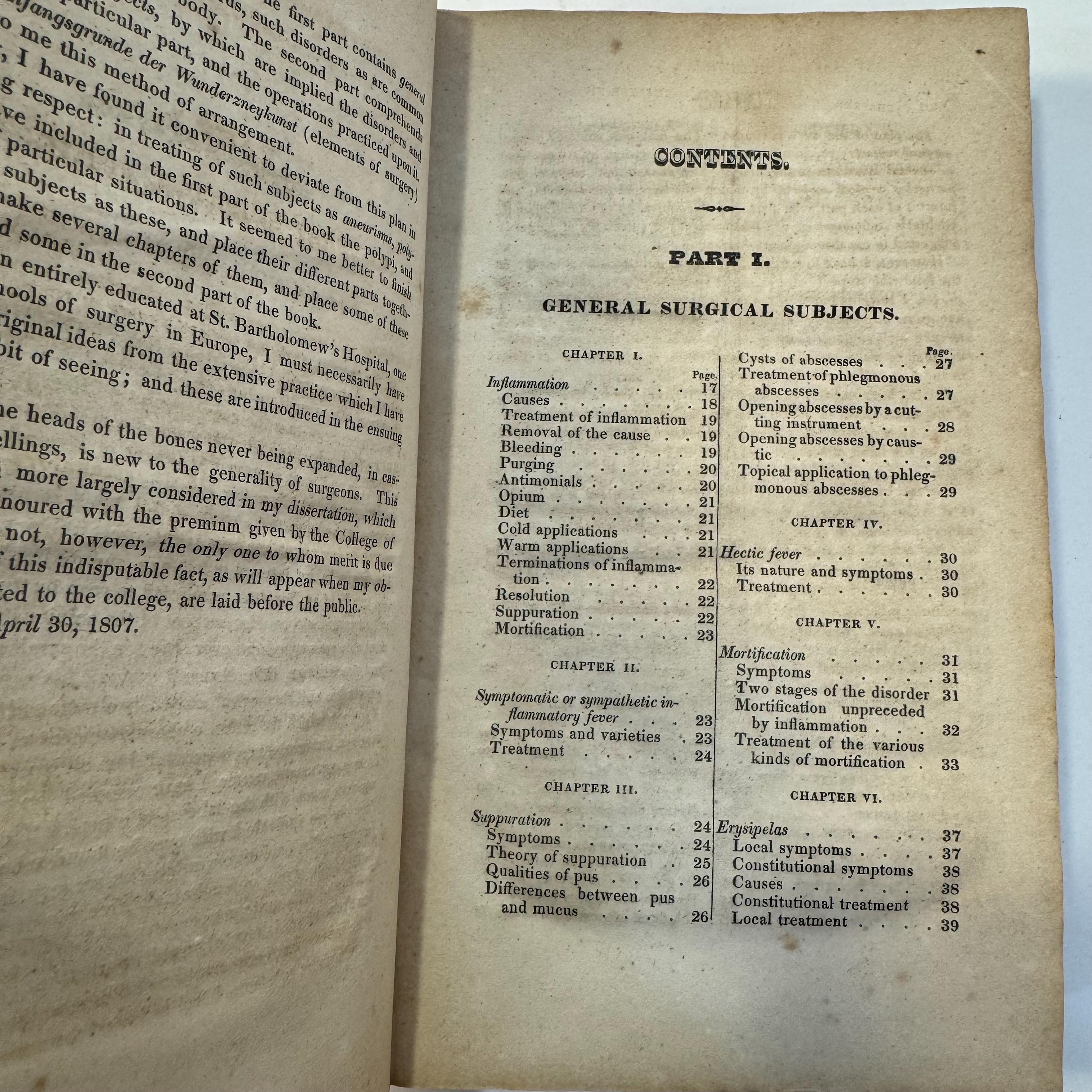 First Lines of the Practice of Surgery. Being an Elementary Work for Students, and a Concise Book of Reference for Practitioners. In Two Parts. Part I: General Surgical Subjects. Part II: Particular Surgical Subjects, With Plates. — photograph 4.
